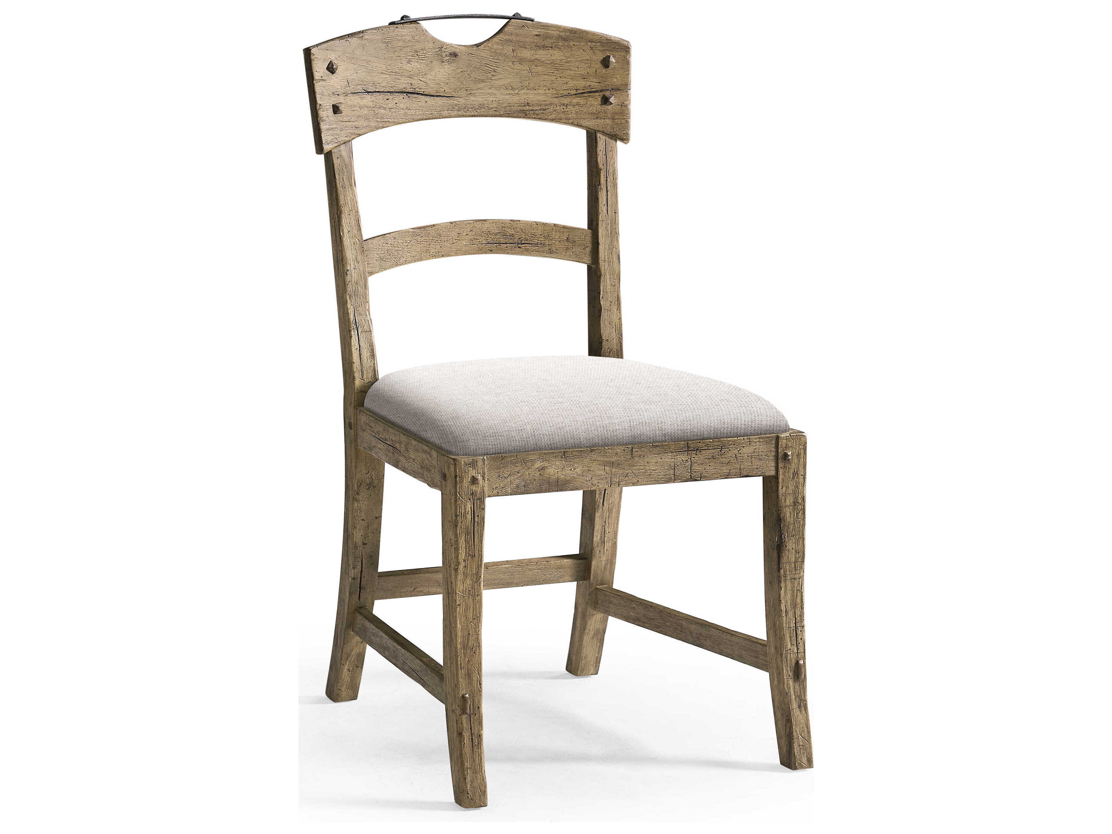 Jonathan Charles Stone Ridge Acacia Wood Brown Upholstered Armless Dining Chair