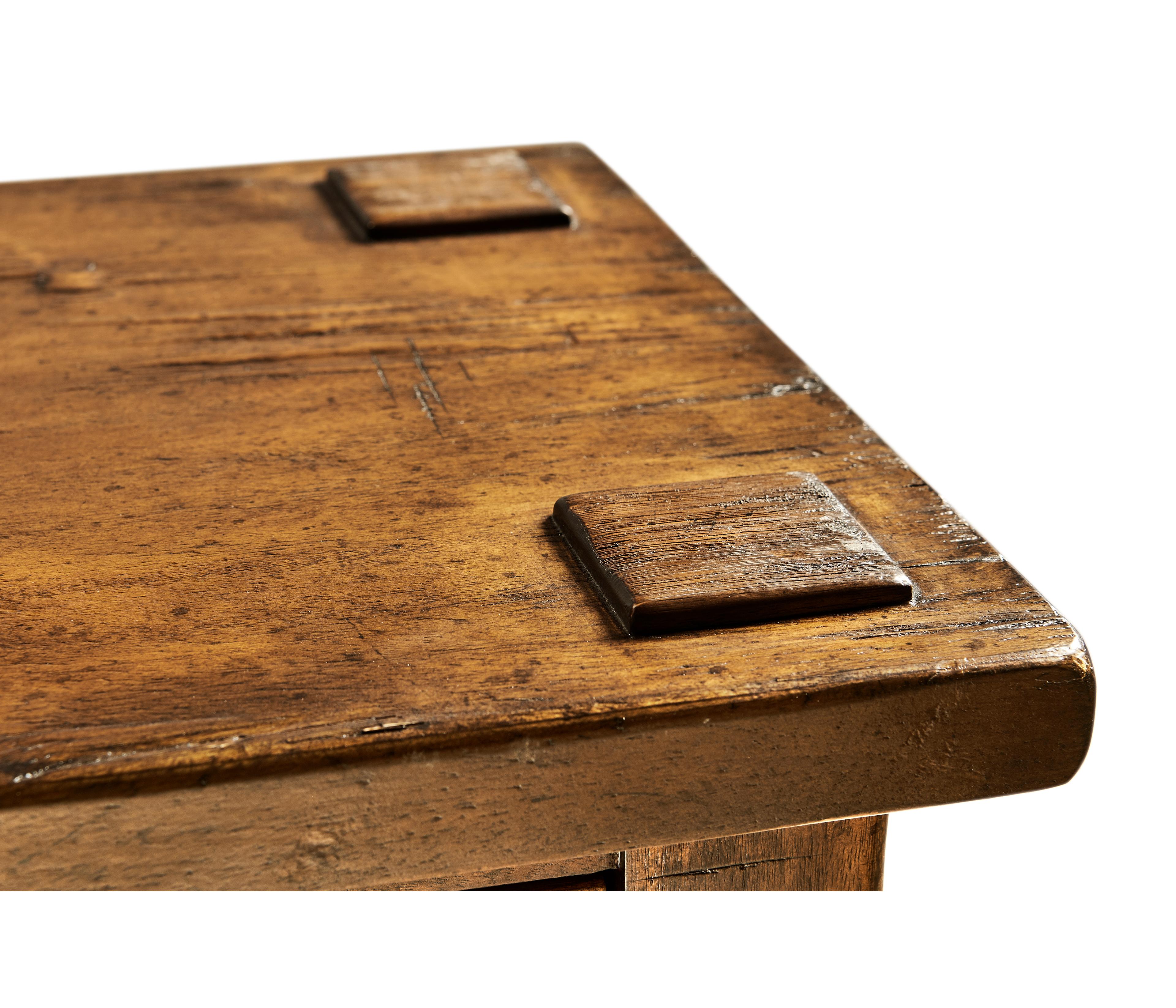 Jonathan Charles Jc Casual Rectangular Wood Country Farmhouse Walnut Console Table