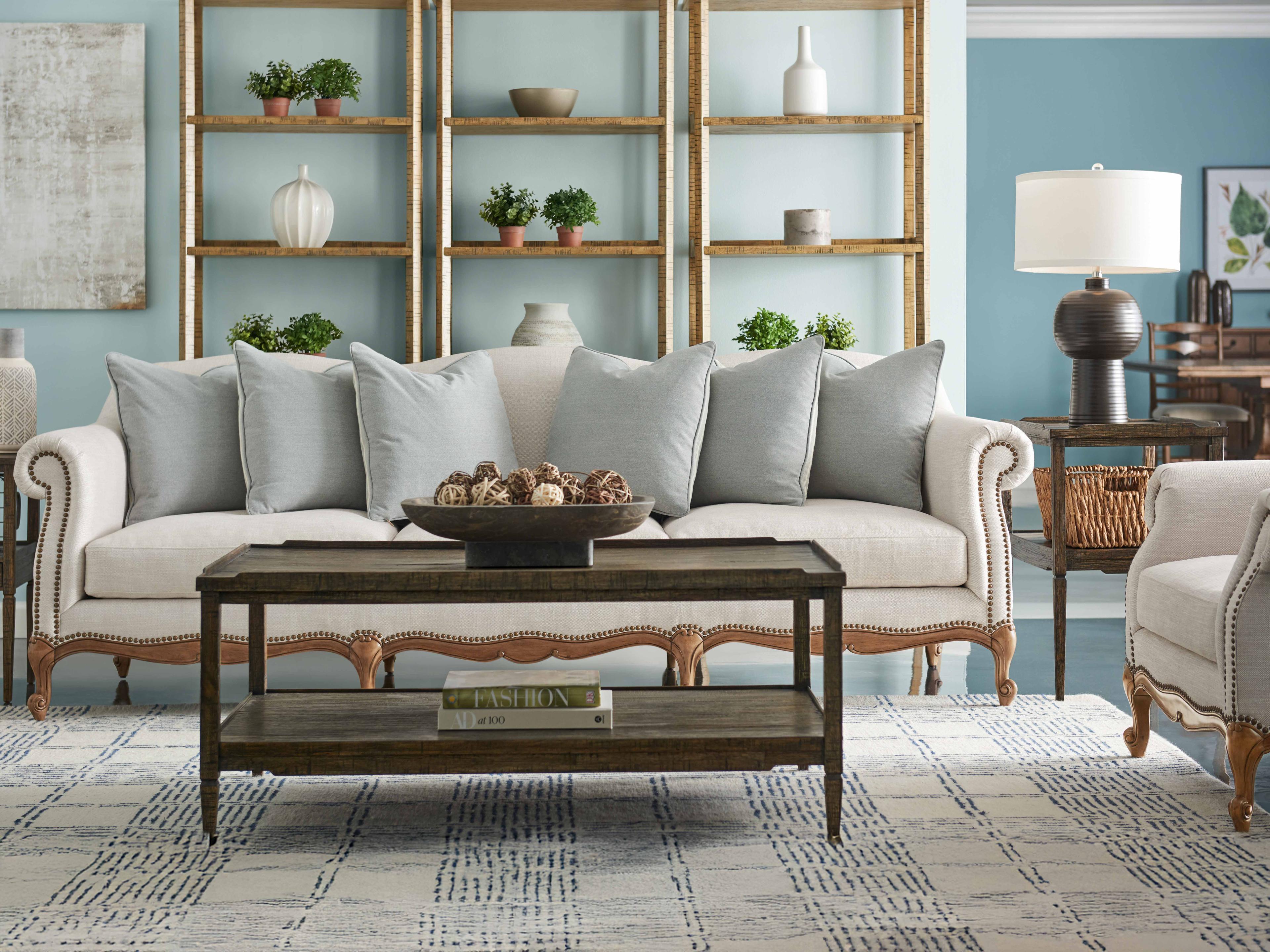 Jonathan Charles Jc Casual Accents Country Walnut Etagere