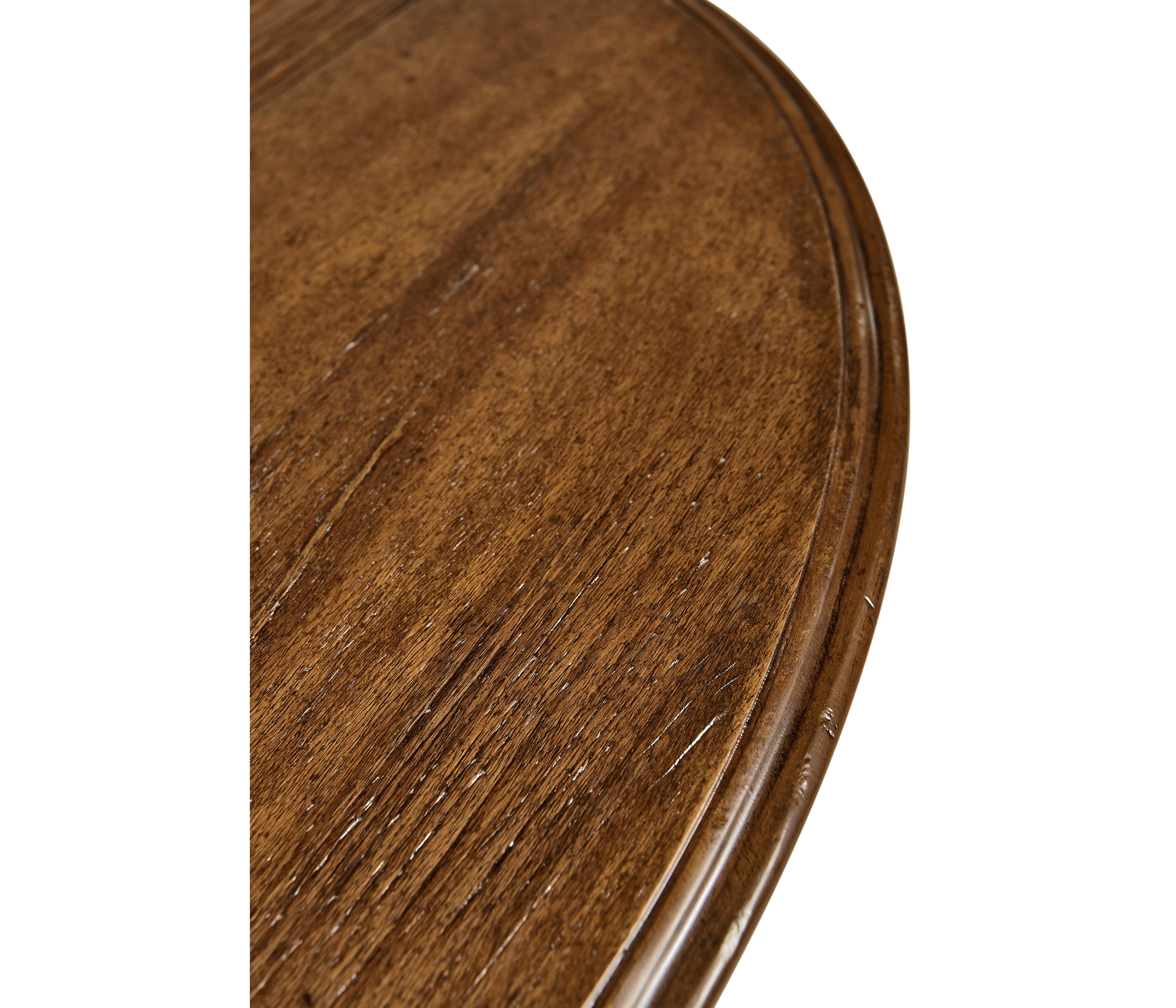 Jonathan Charles Casually Country Demilune Wood Farmhouse Walnut Console Table