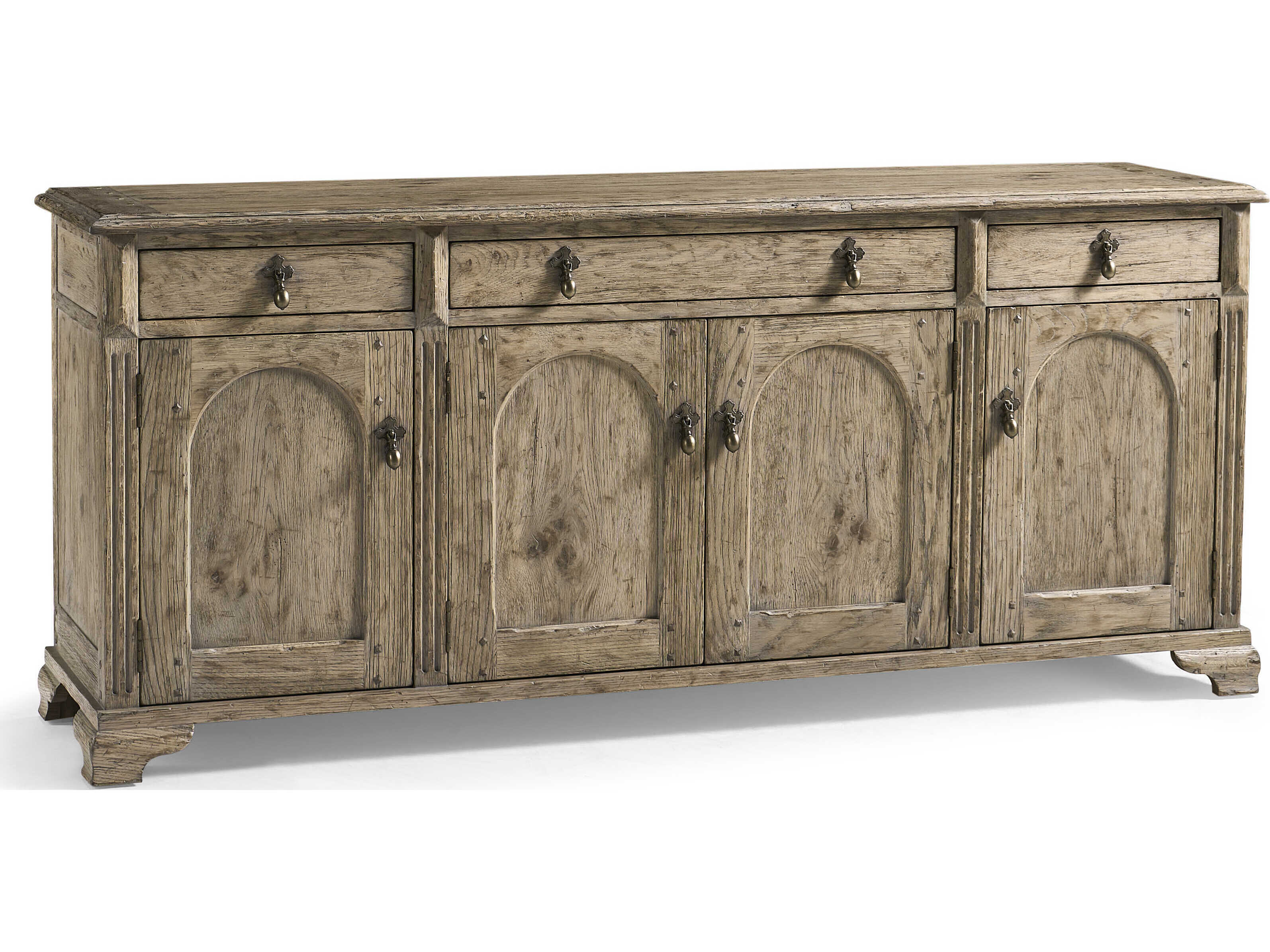 Jonathan Charles Sagehill 76" Oak Wood Timberon Grey Sideboard