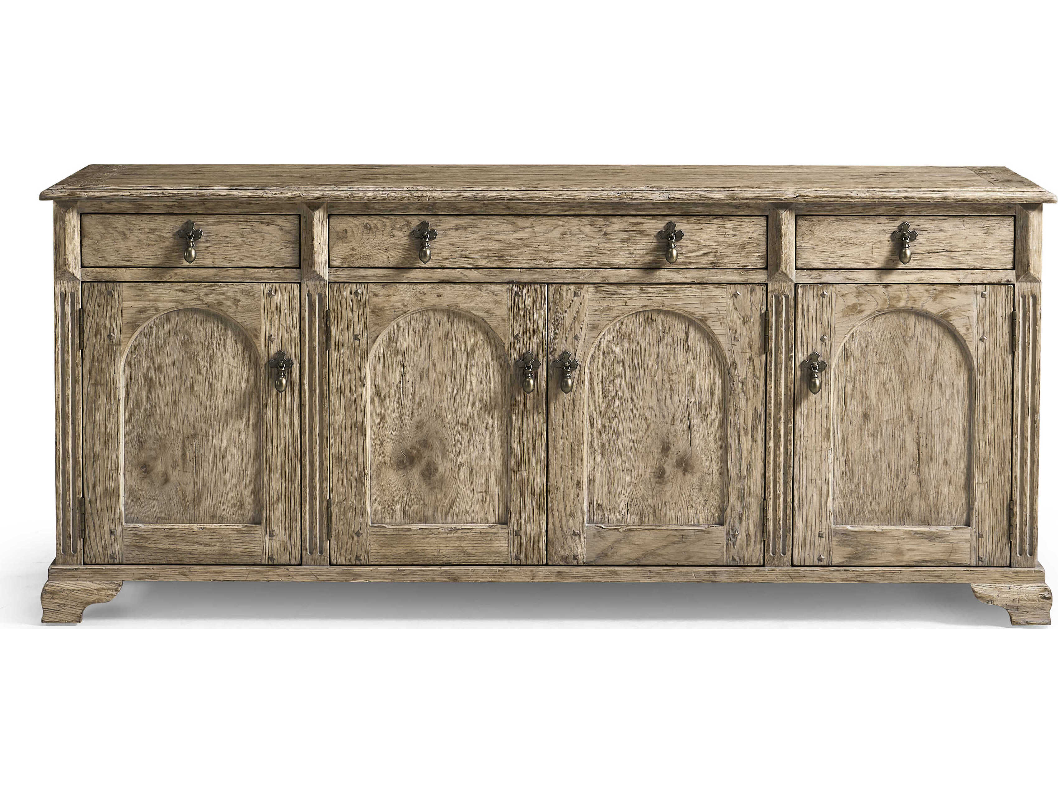 Jonathan Charles Sagehill 76" Oak Wood Timberon Grey Sideboard