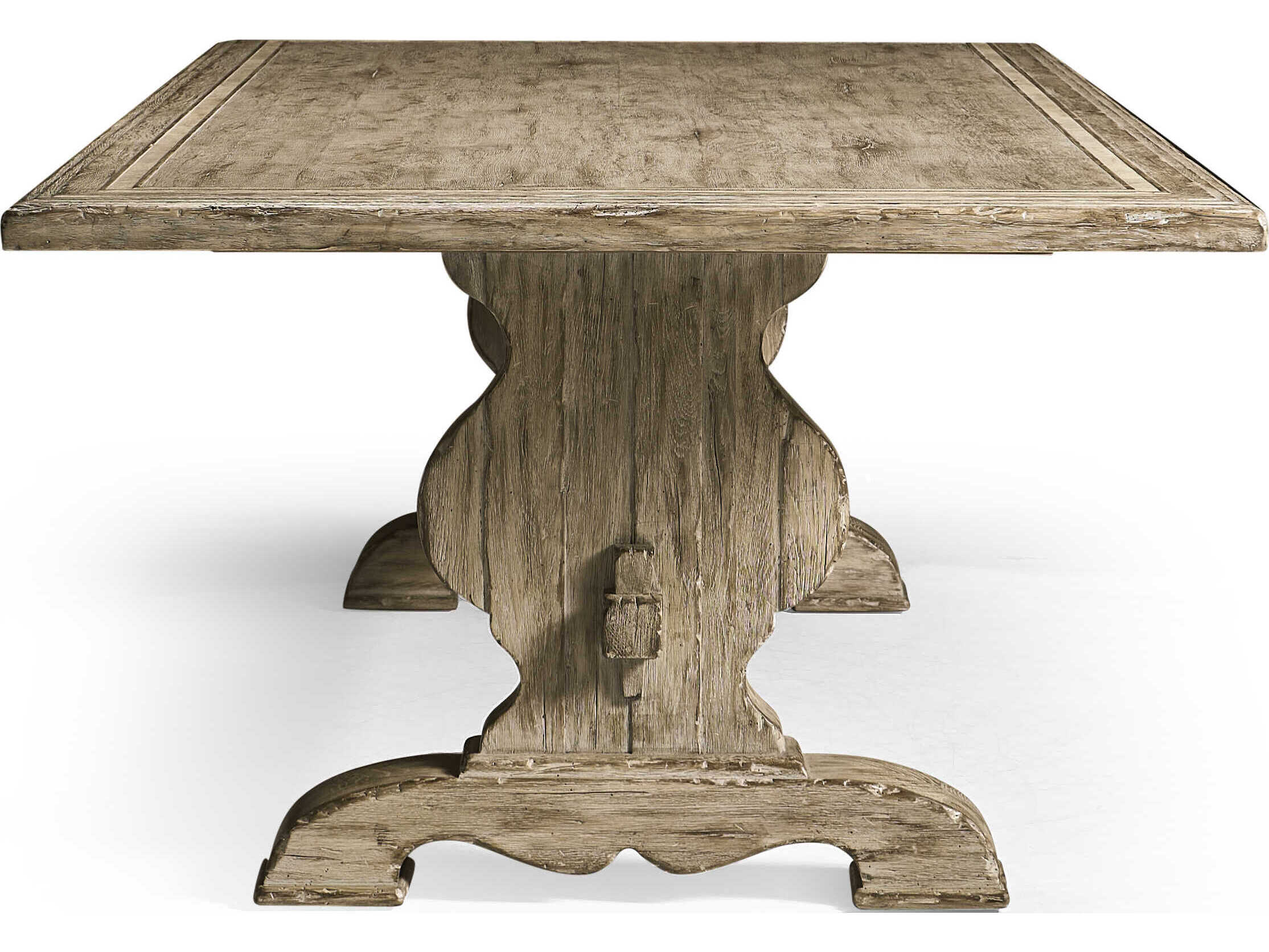 Jonathan Charles Sagehill Rectangular Wood Timberon Grey Oak Dining Table