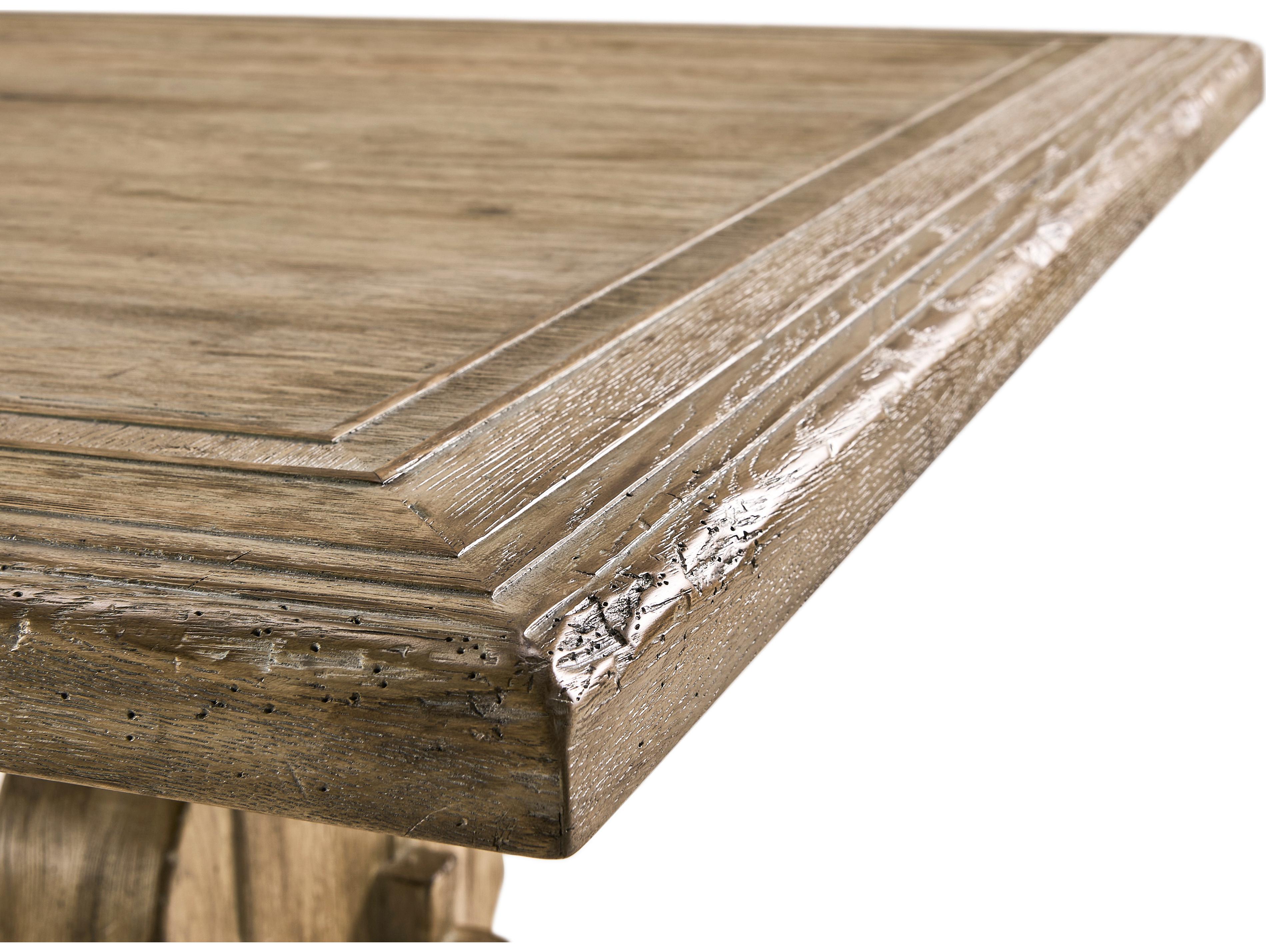 Jonathan Charles Sagehill Rectangular Wood Timberon Grey Oak Dining Table