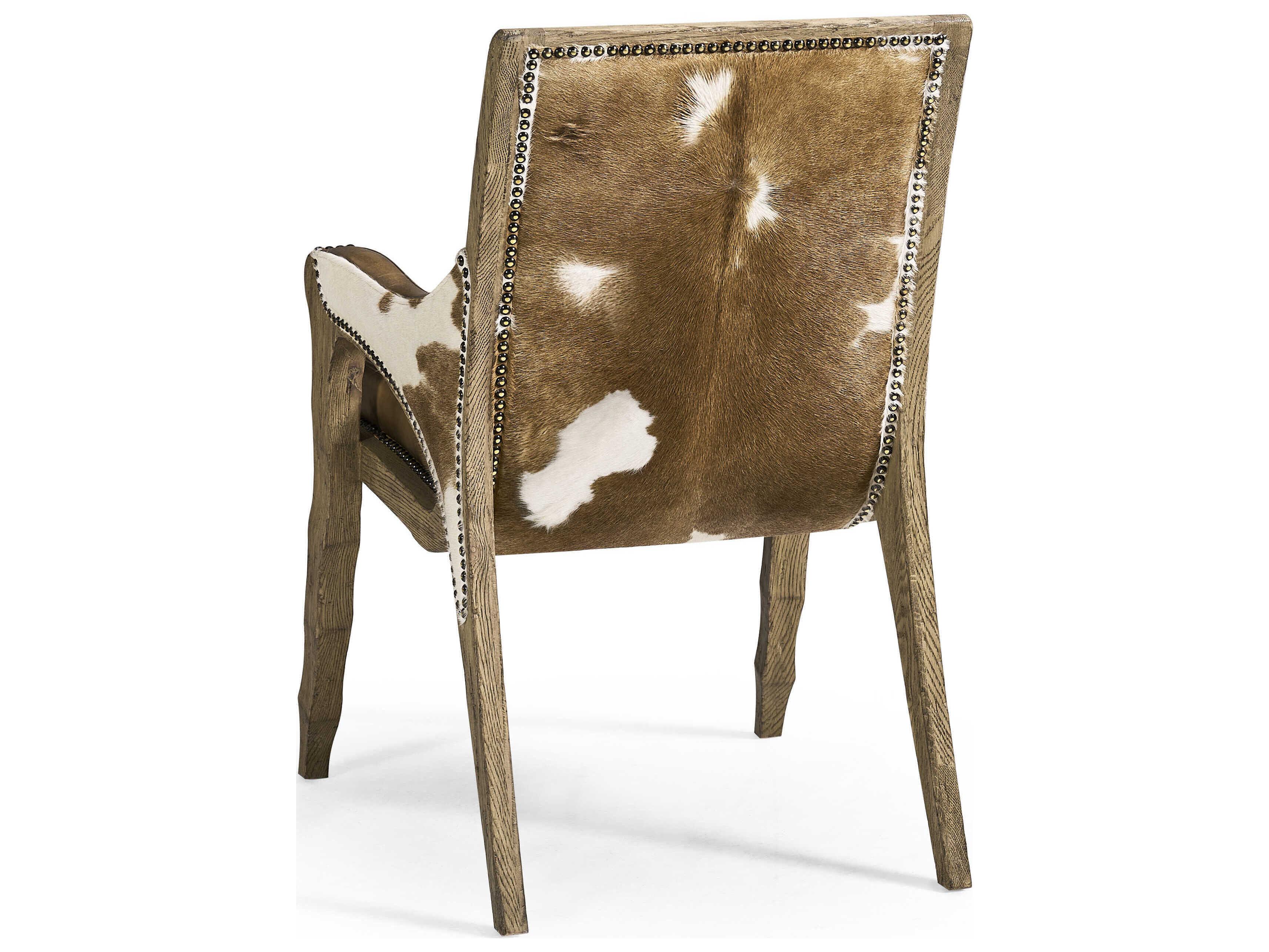 Jonathan Charles Echo Canyon Brown Leather Accent Chair