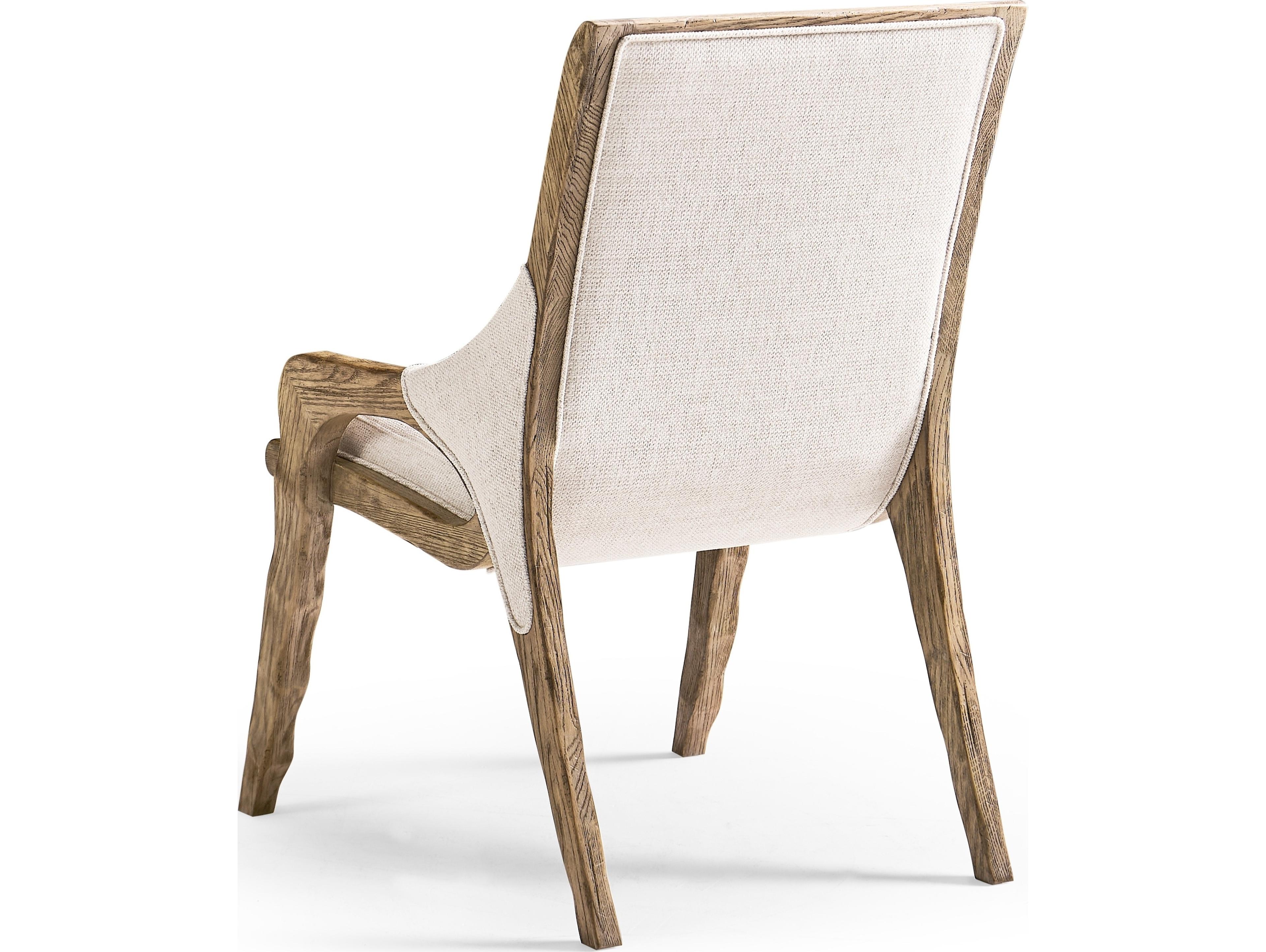 Jonathan Charles Echo Canyon Oak Wood Upholstered Armless Dining Chair