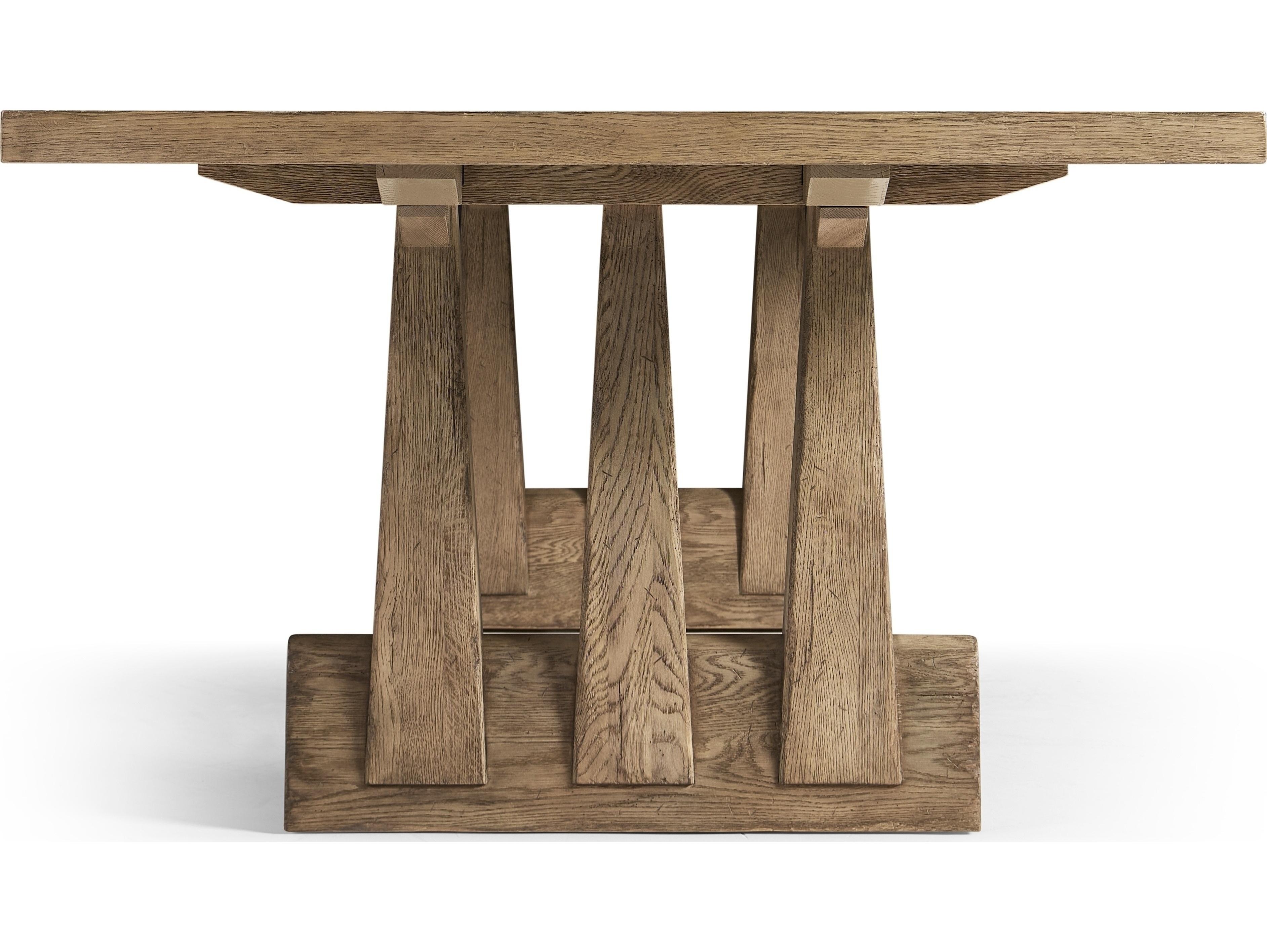 Jonathan Charles Echo Canyon Rectangular Wood Faded Oak Dining Table