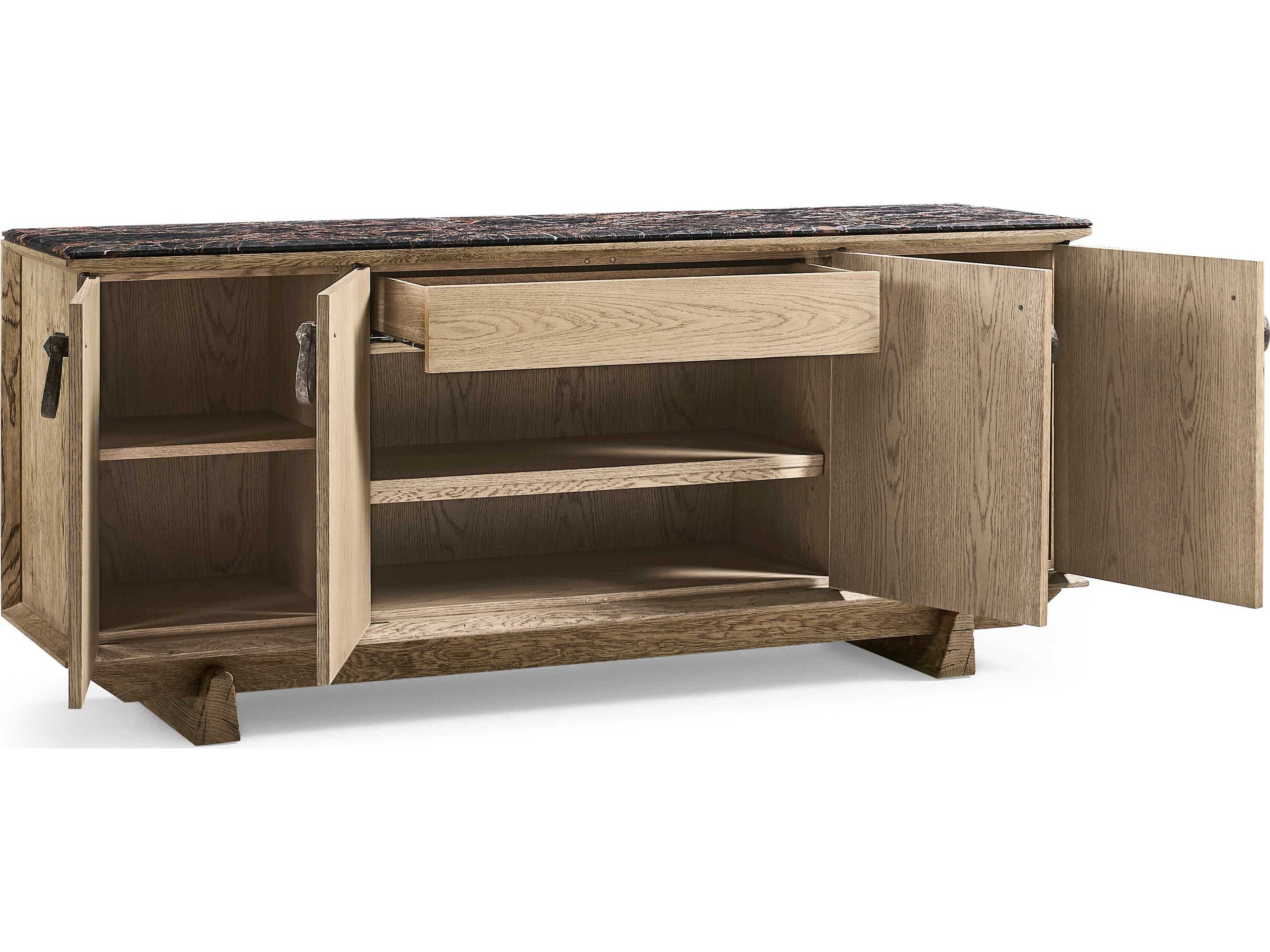 Jonathan Charles Echo Canyon 76" Oak Wood Faded Sideboard