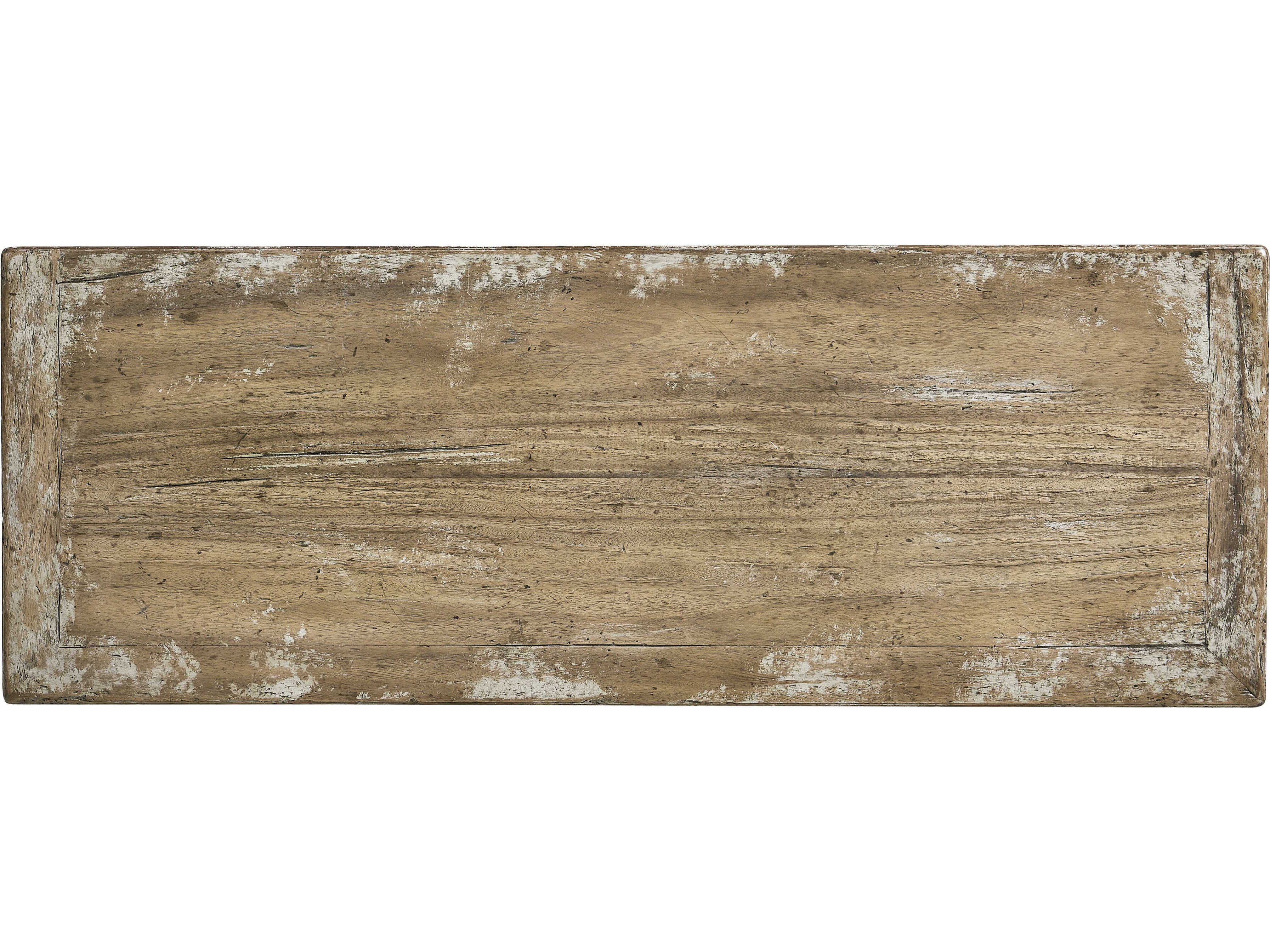 Jonathan Charles Caldera Rectangular Wood Light Spain Painted Walnut Console Table