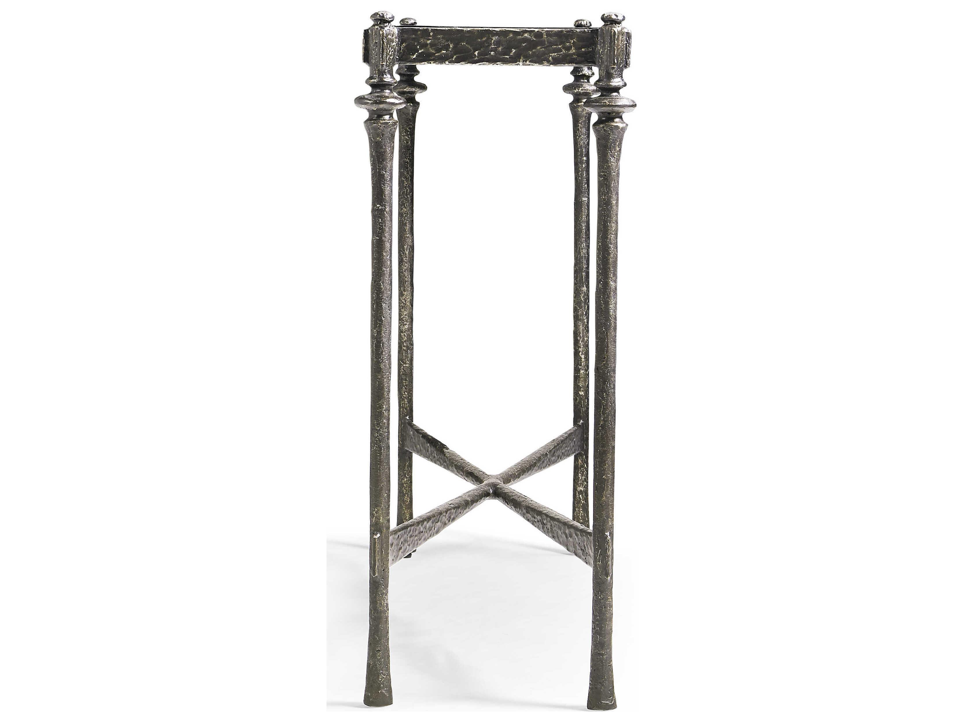 Jonathan Charles Caldera Rectangular Wood Black Oak Console Table