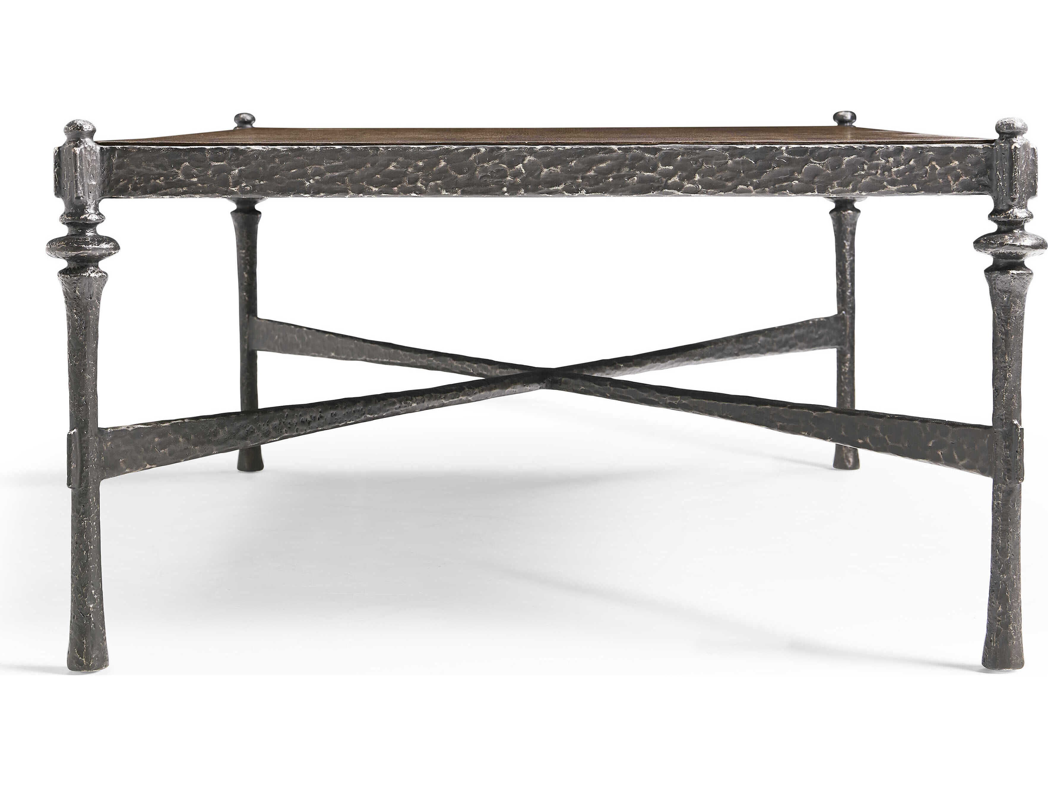 Jonathan Charles Caldera Rectangular Wood Black Oak Coffee Table
