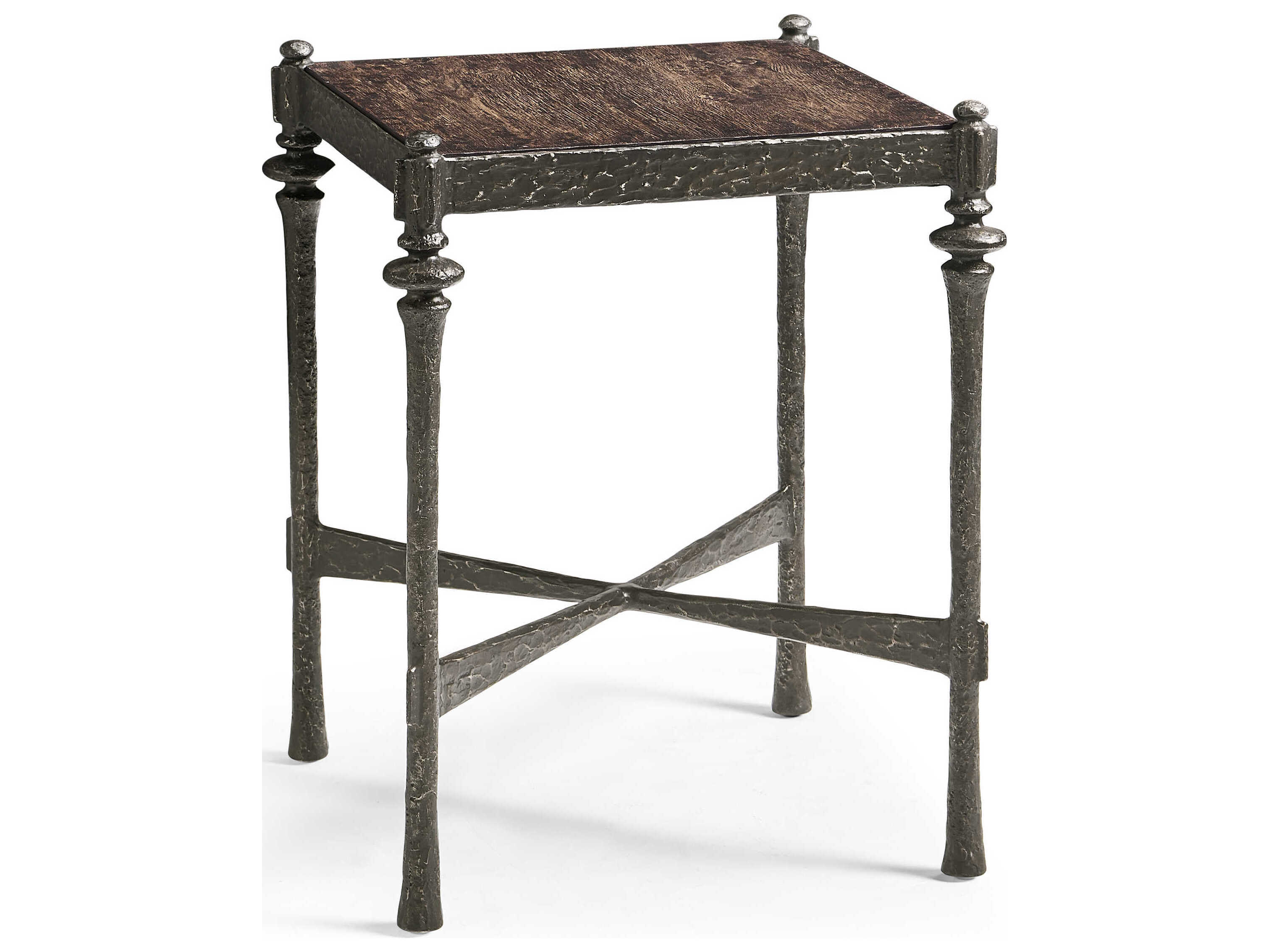 Jonathan Charles Caldera Square Wood Black Oak End Table