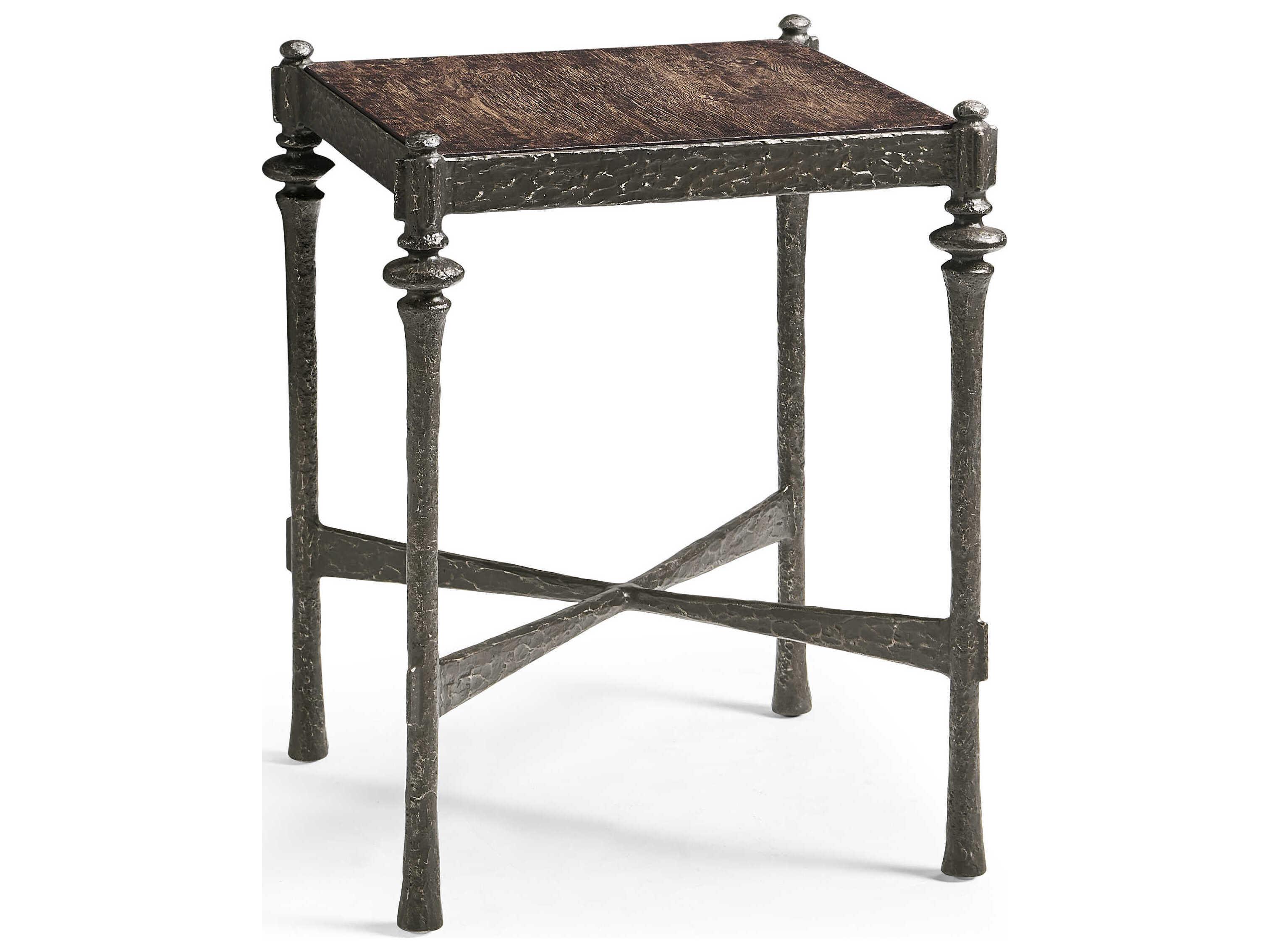 Jonathan Charles Caldera Square Wood Black Oak End Table