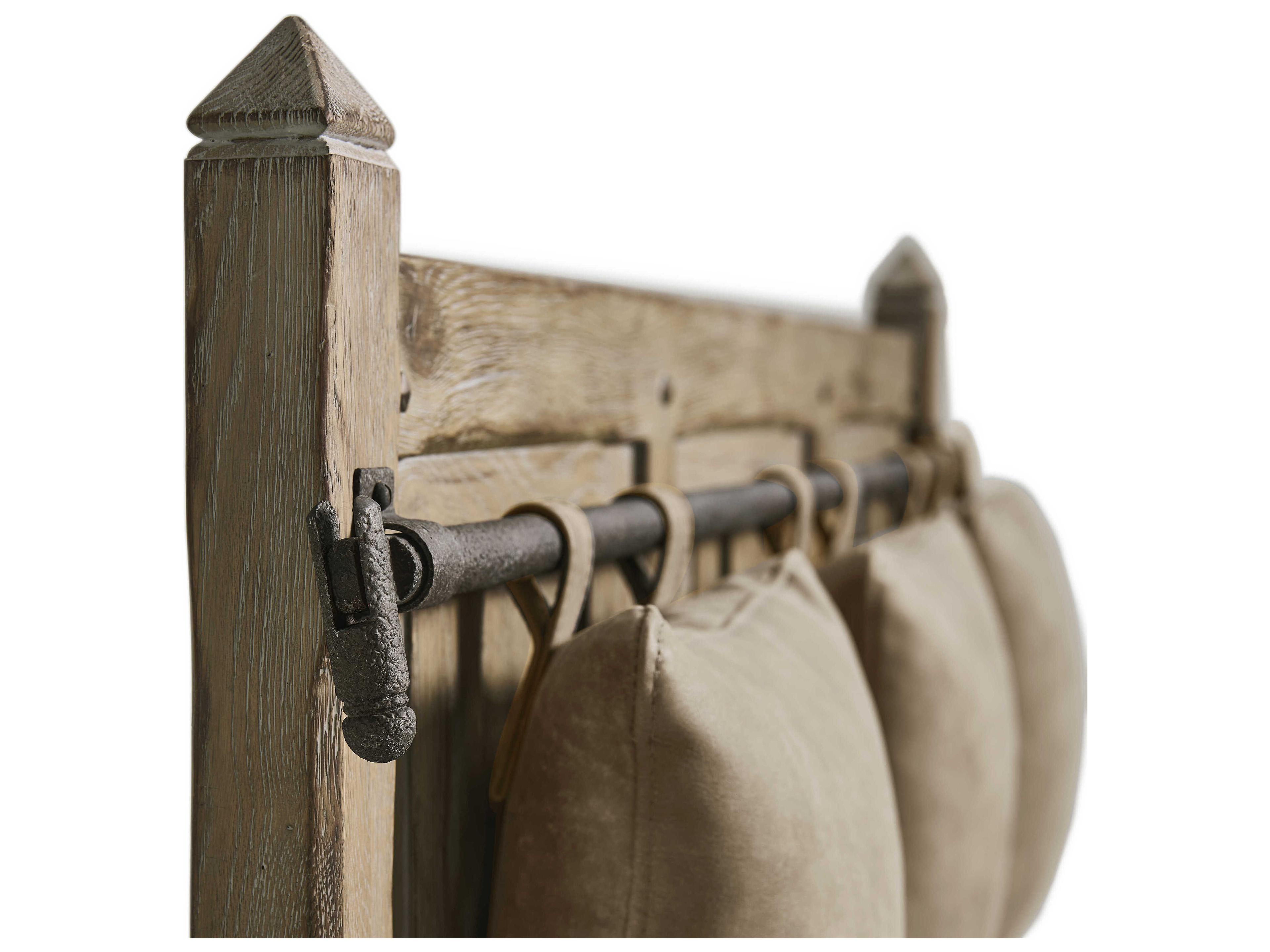 Jonathan Charles Sagehill Timberon Grey Oak Brown Accent Bench