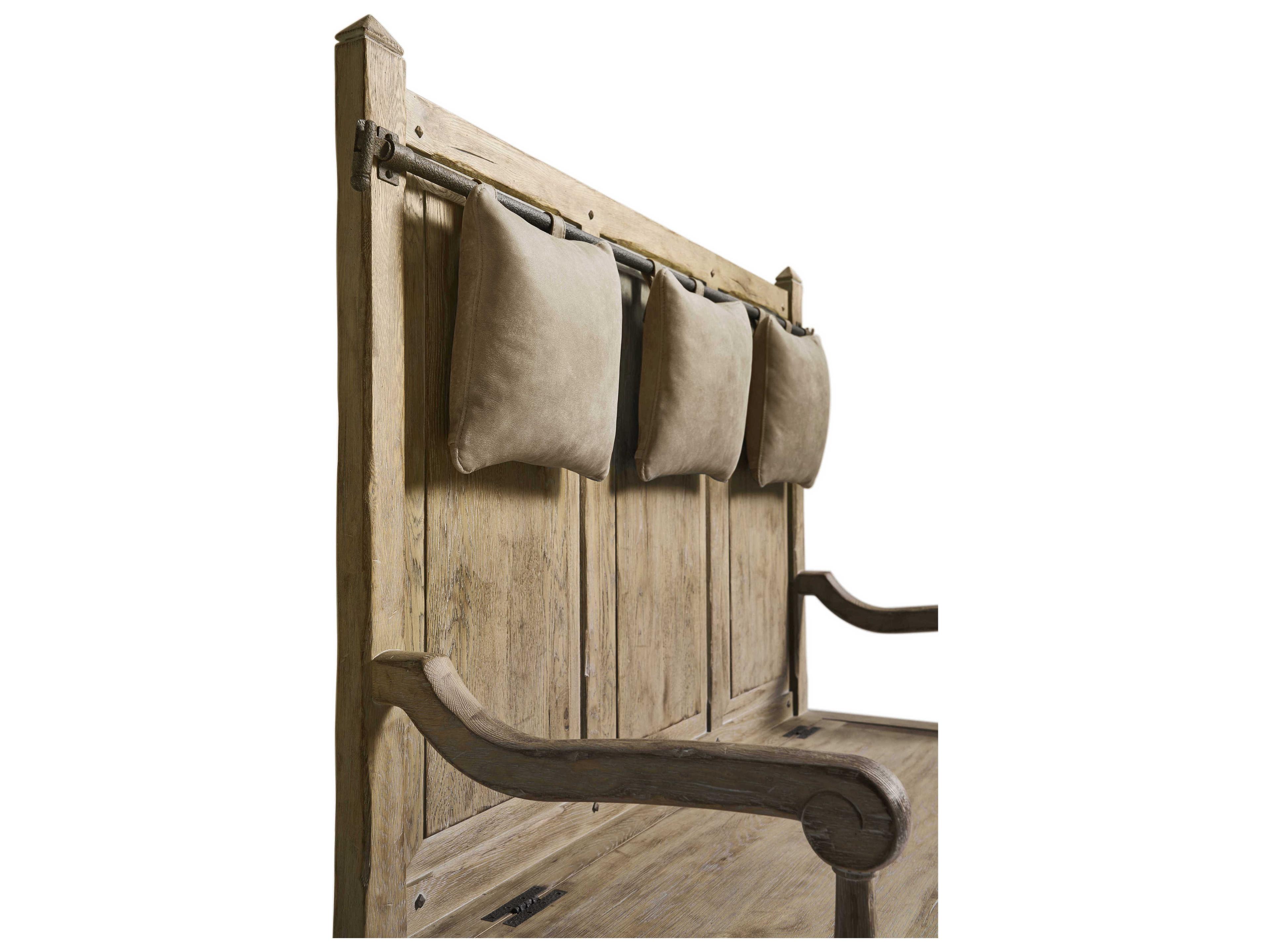 Jonathan Charles Sagehill Timberon Grey Oak Brown Accent Bench