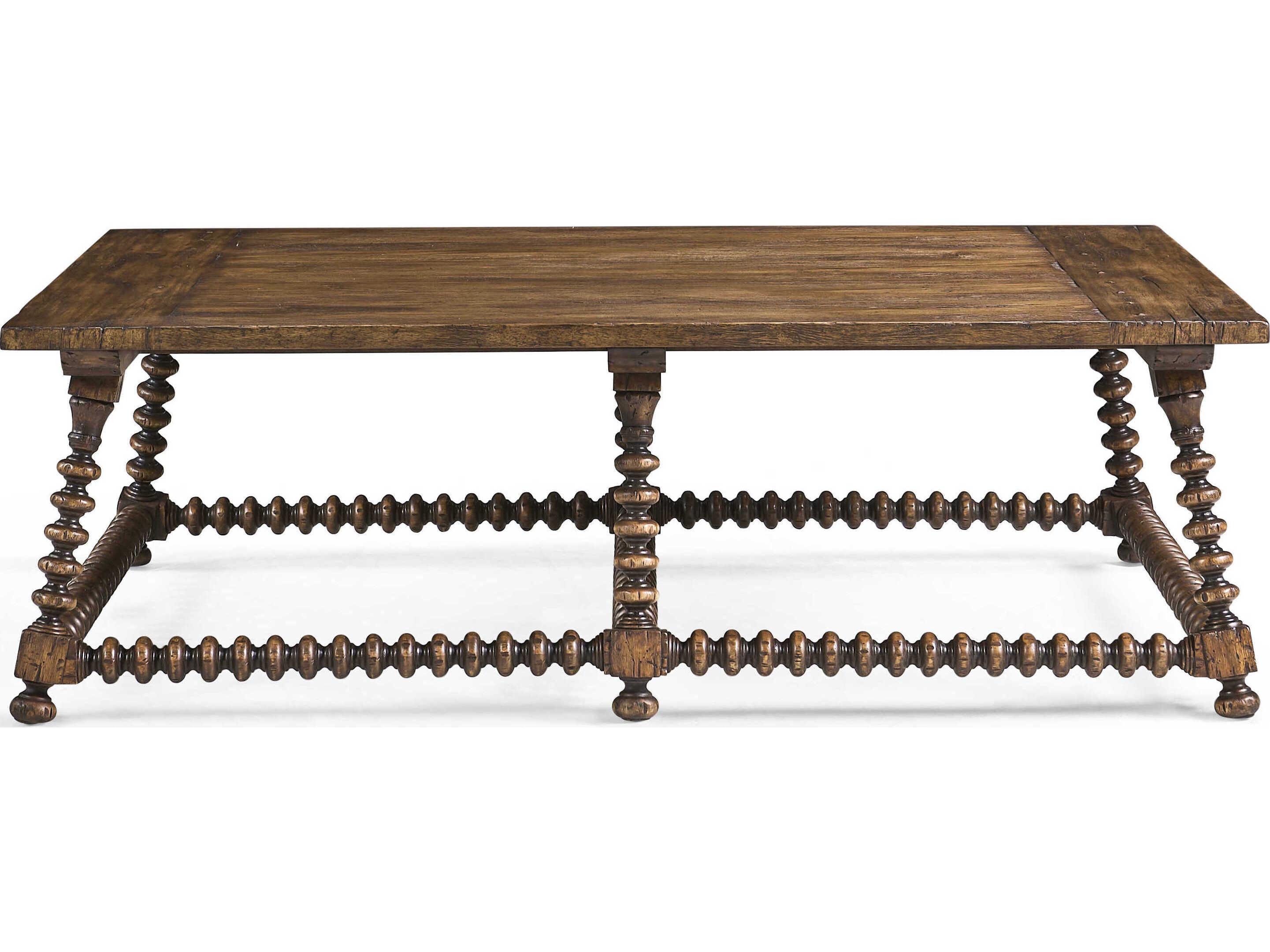 Jonathan Charles Tamarisk Rectangular Wood Spain Walnut Coffee Table
