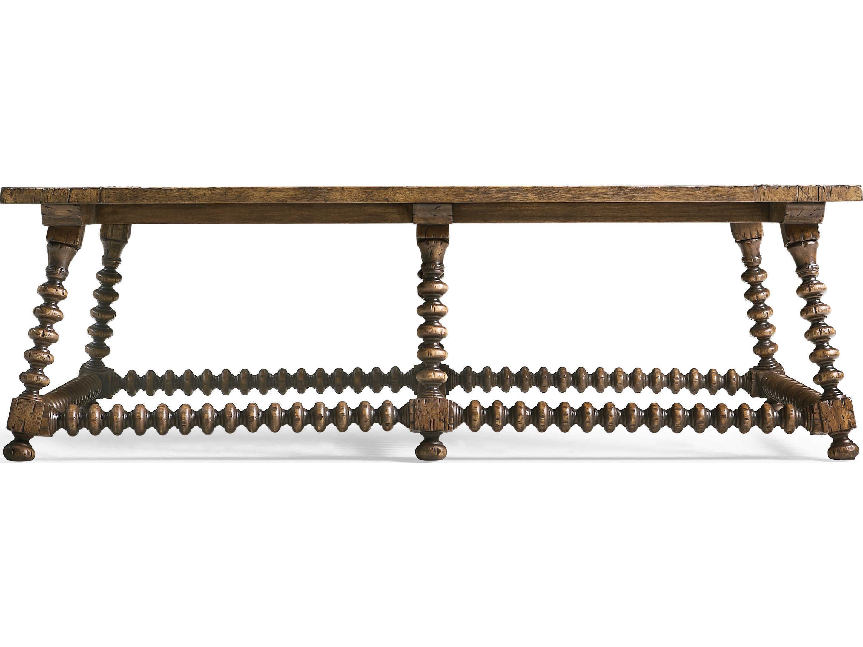 Jonathan Charles Tamarisk Rectangular Wood Spain Walnut Coffee Table