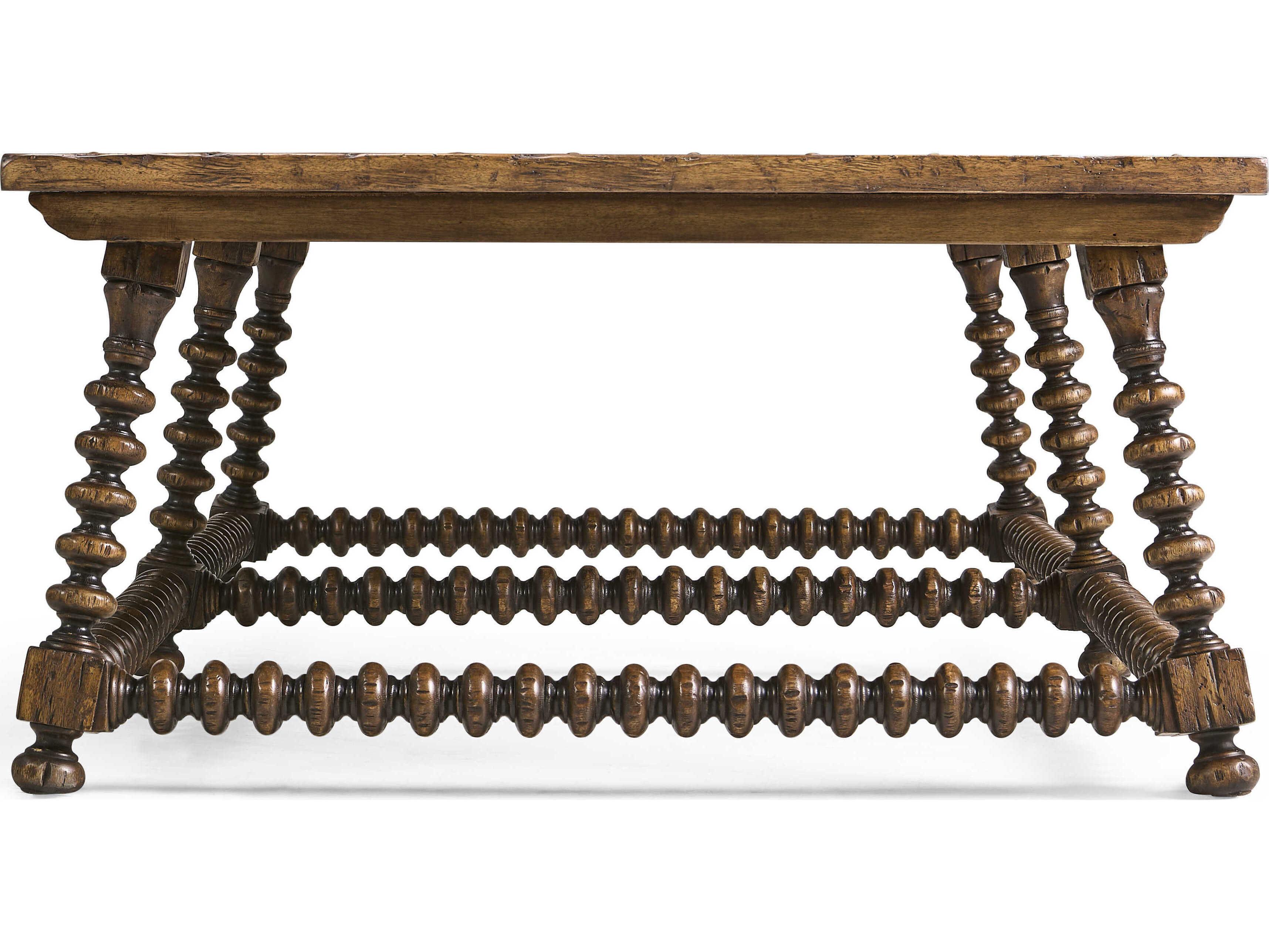 Jonathan Charles Tamarisk Rectangular Wood Spain Walnut Coffee Table