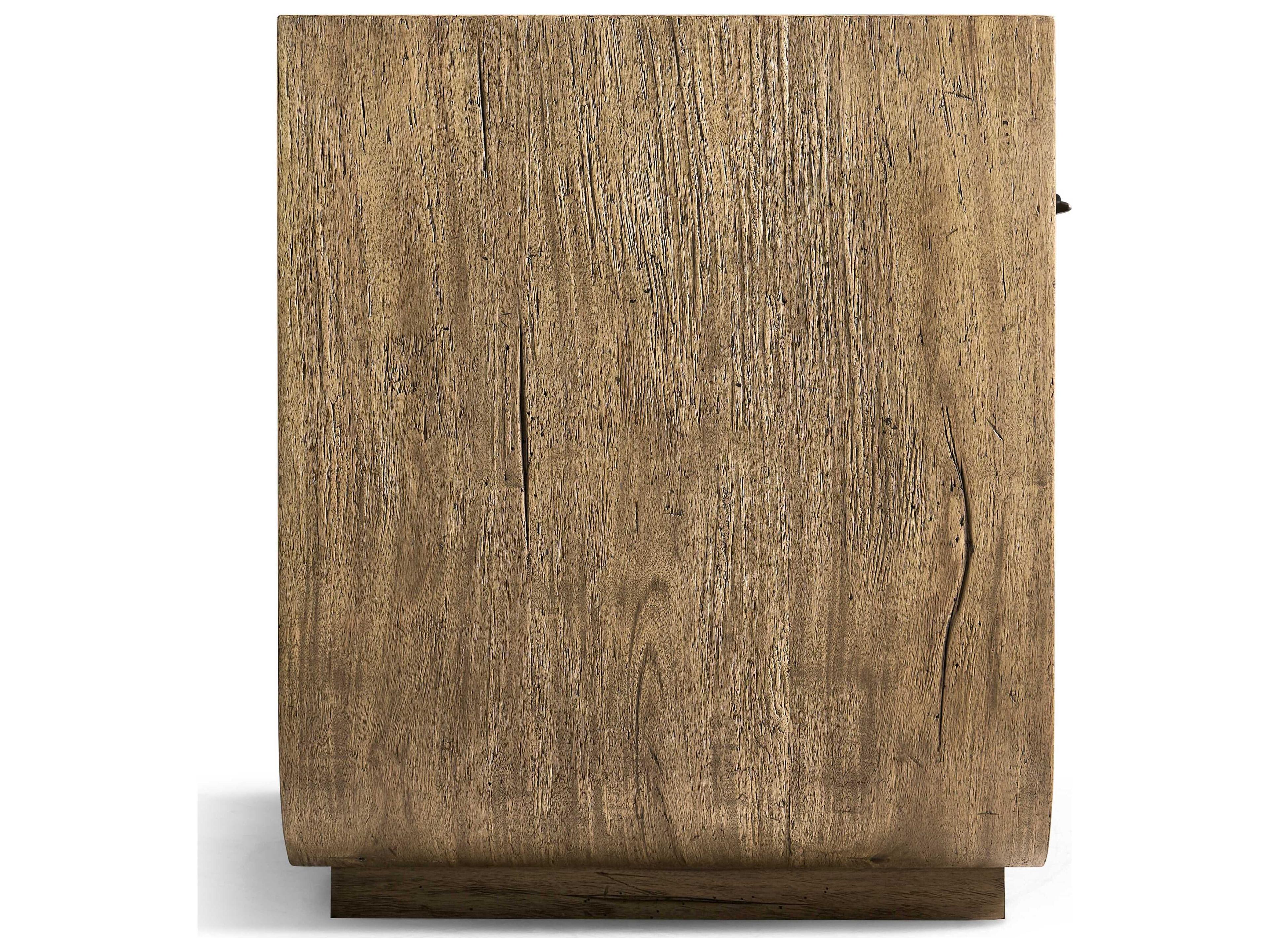 Jonathan Charles Stone Ridge 1-Drawer Brown Acacia Wood Nightstand