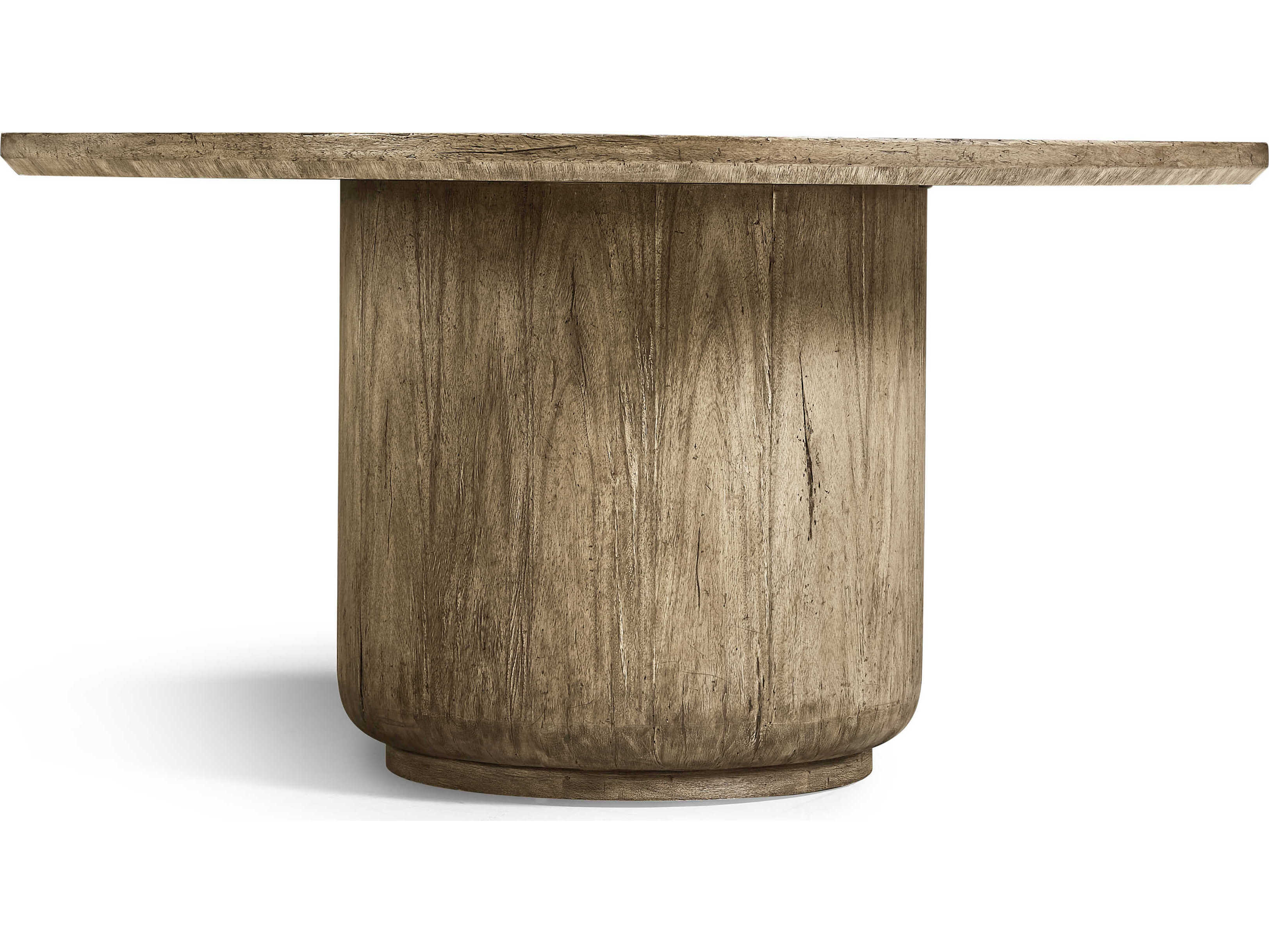 Jonathan Charles Stone Ridge Round Wood Tully Light Acacia Dining Table
