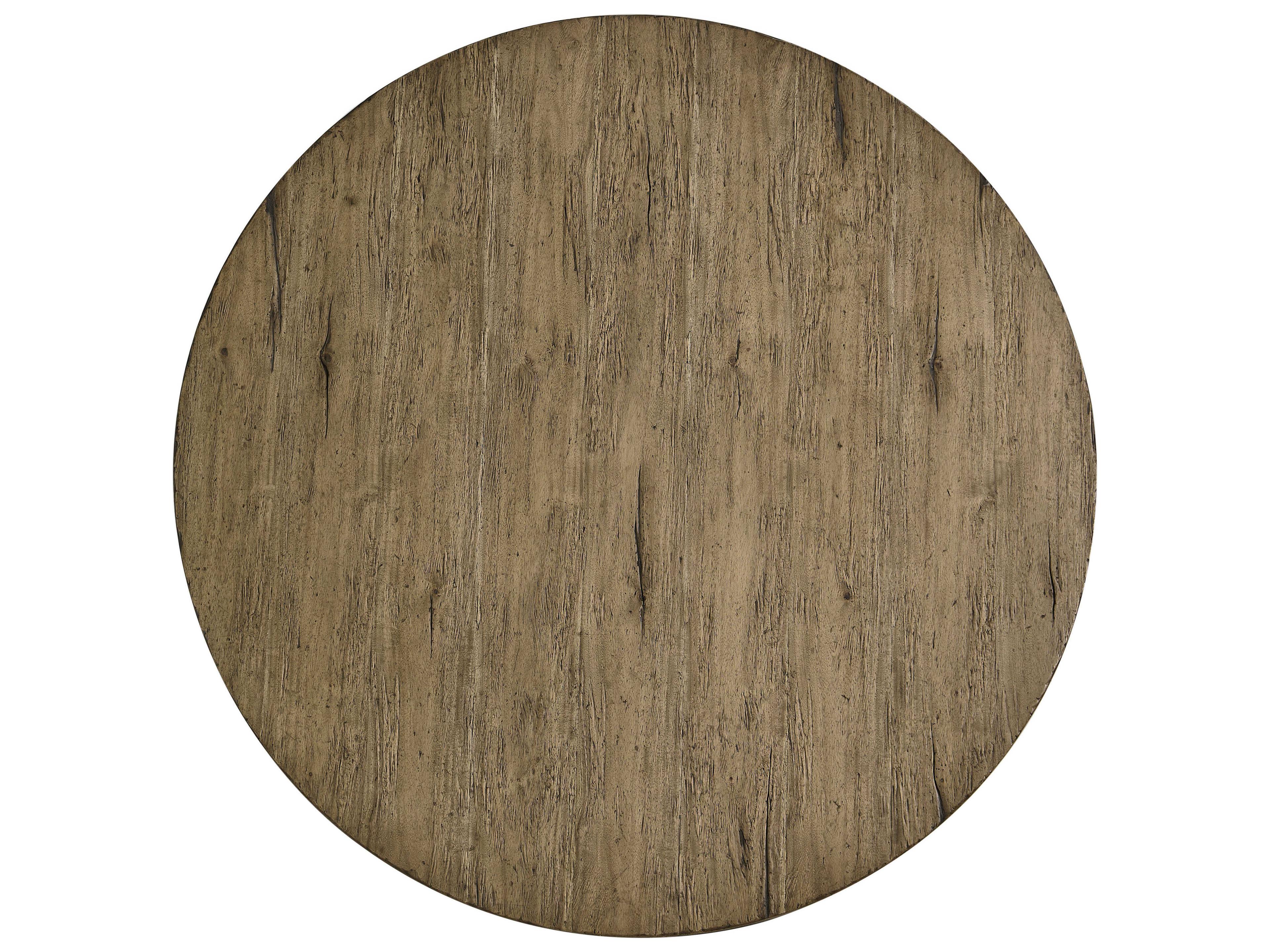 Jonathan Charles Stone Ridge Round Wood Tully Light Acacia Dining Table