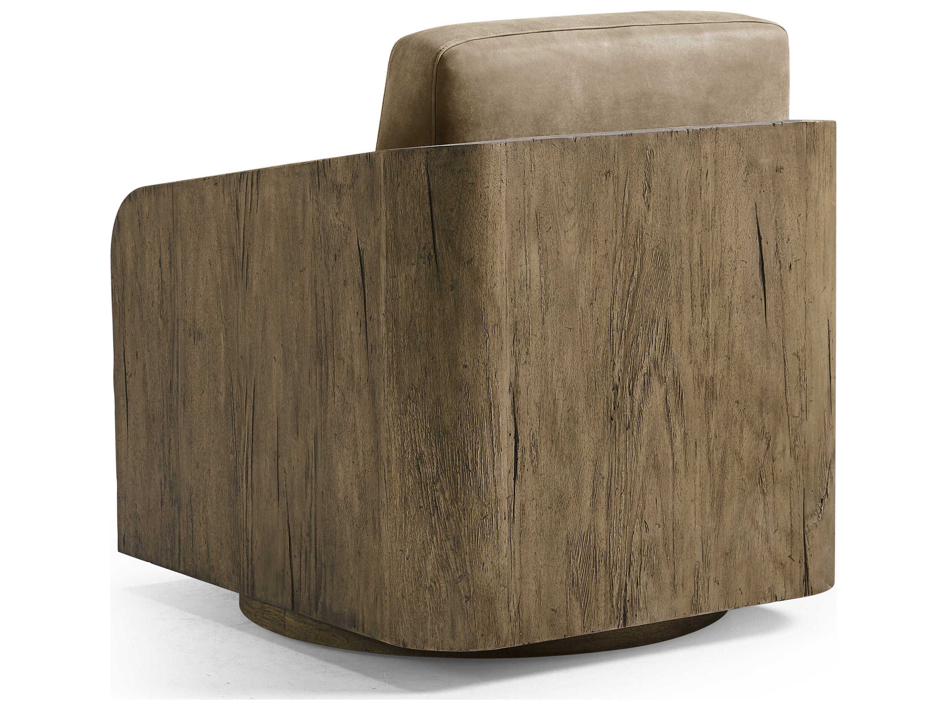 Jonathan Charles Stone Ridge Brown Leather Accent Chair