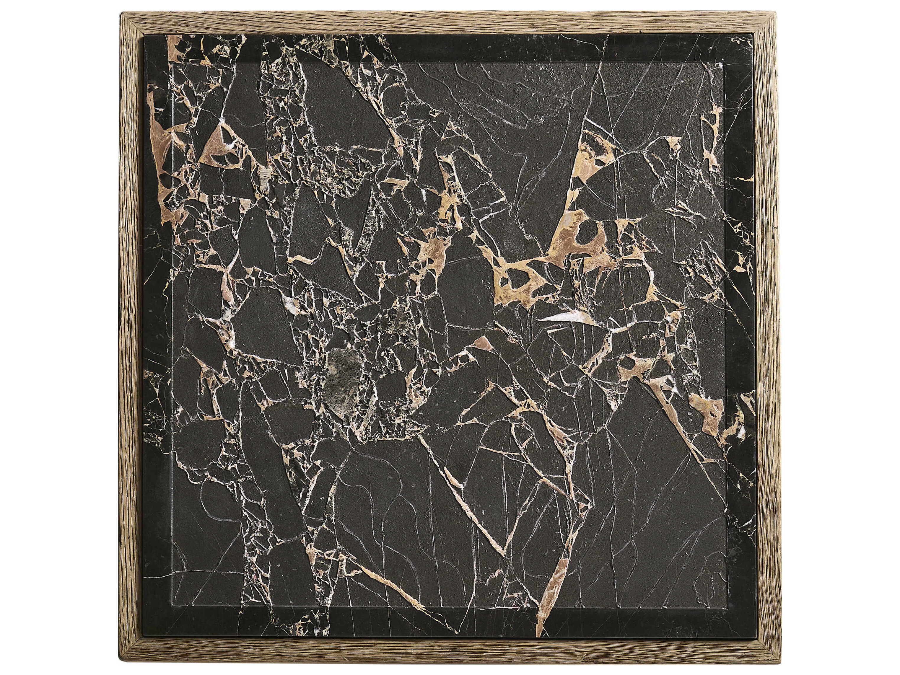 Jonathan Charles Echo Canyon Square Marble Faded Oak End Table