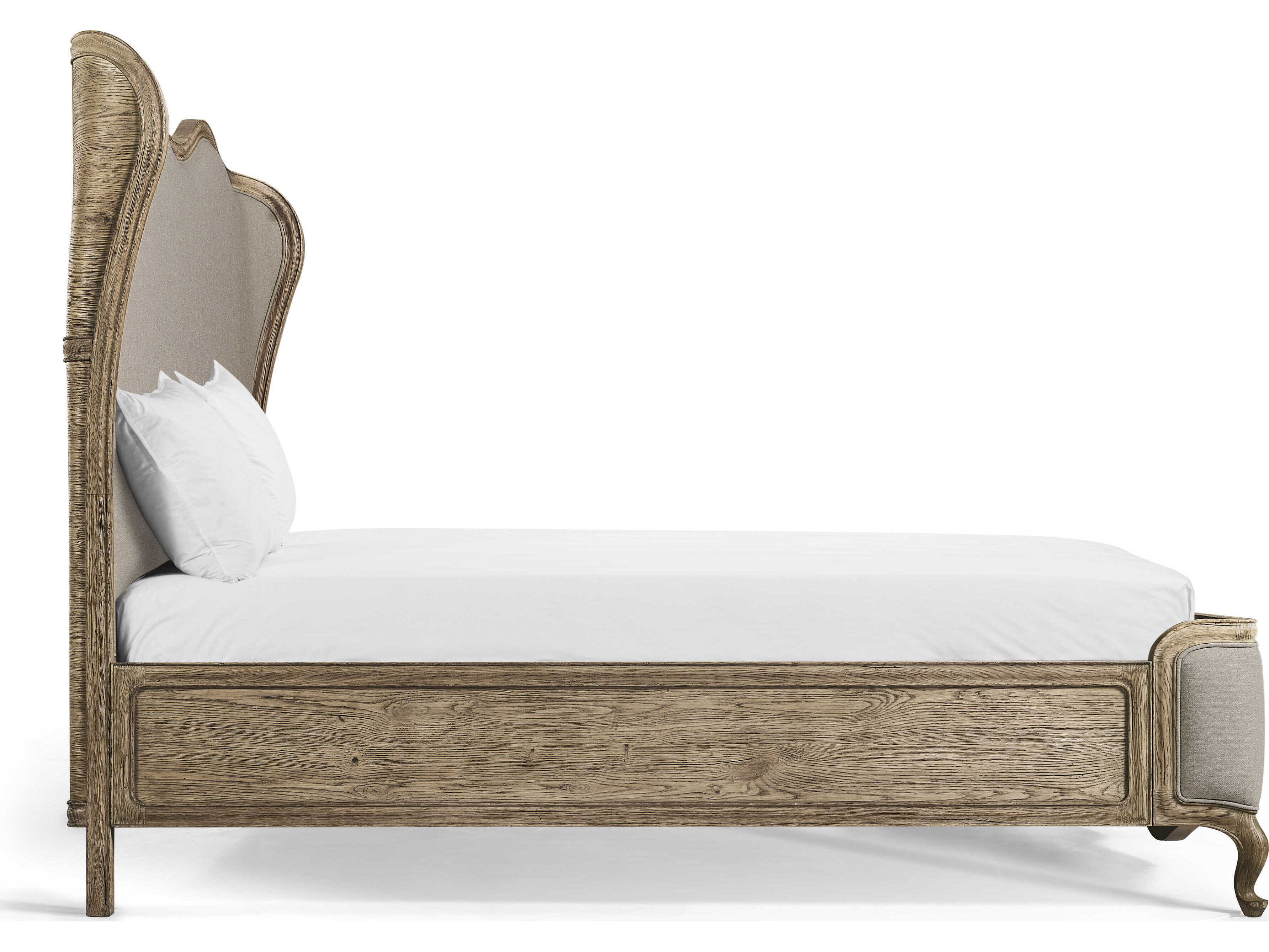 Jonathan Charles Echo Canyon Faded Oak Wood King Panel Bed