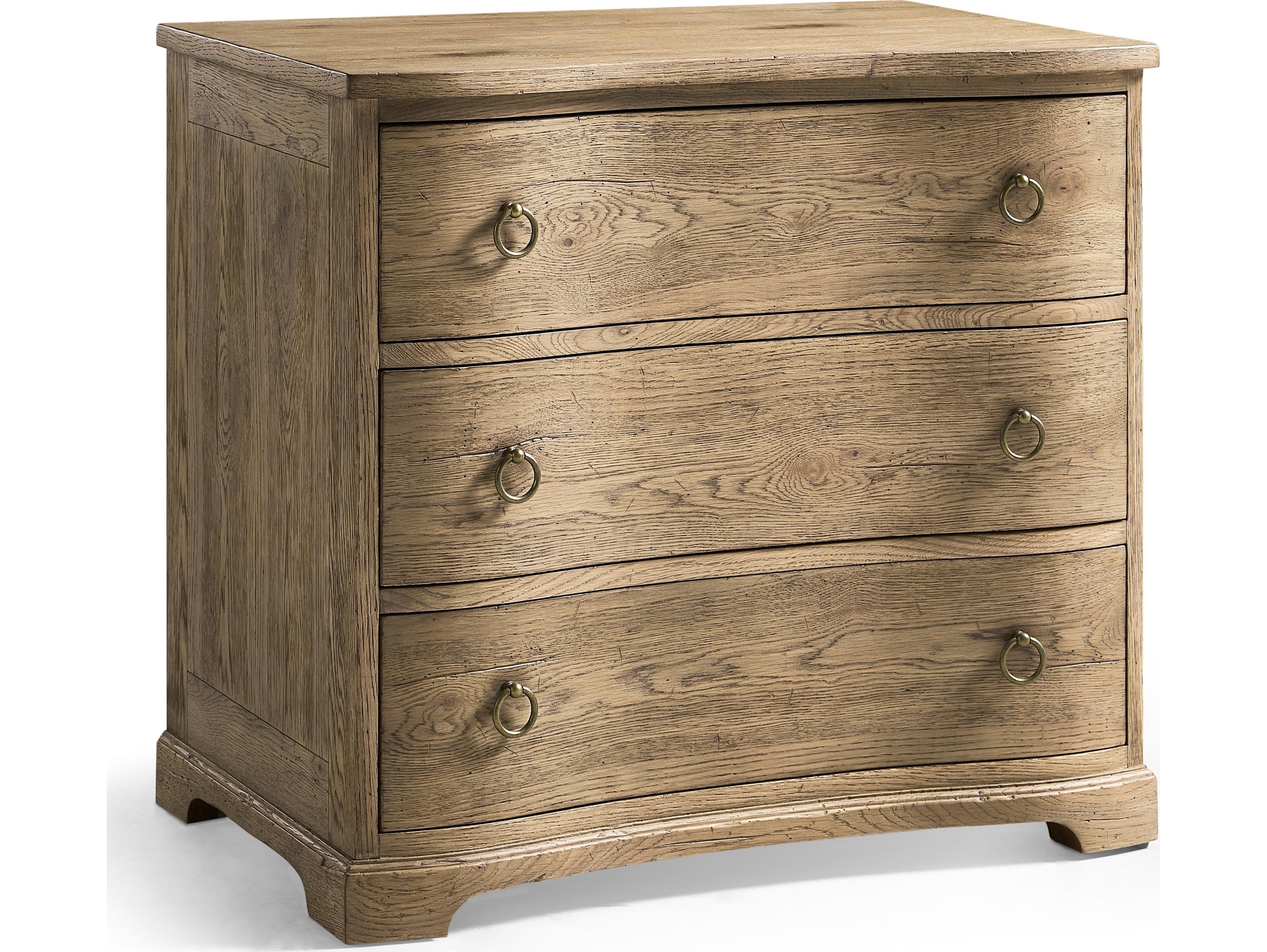 Jonathan Charles Echo Canyon 3-Drawers Oak Wood Nightstand