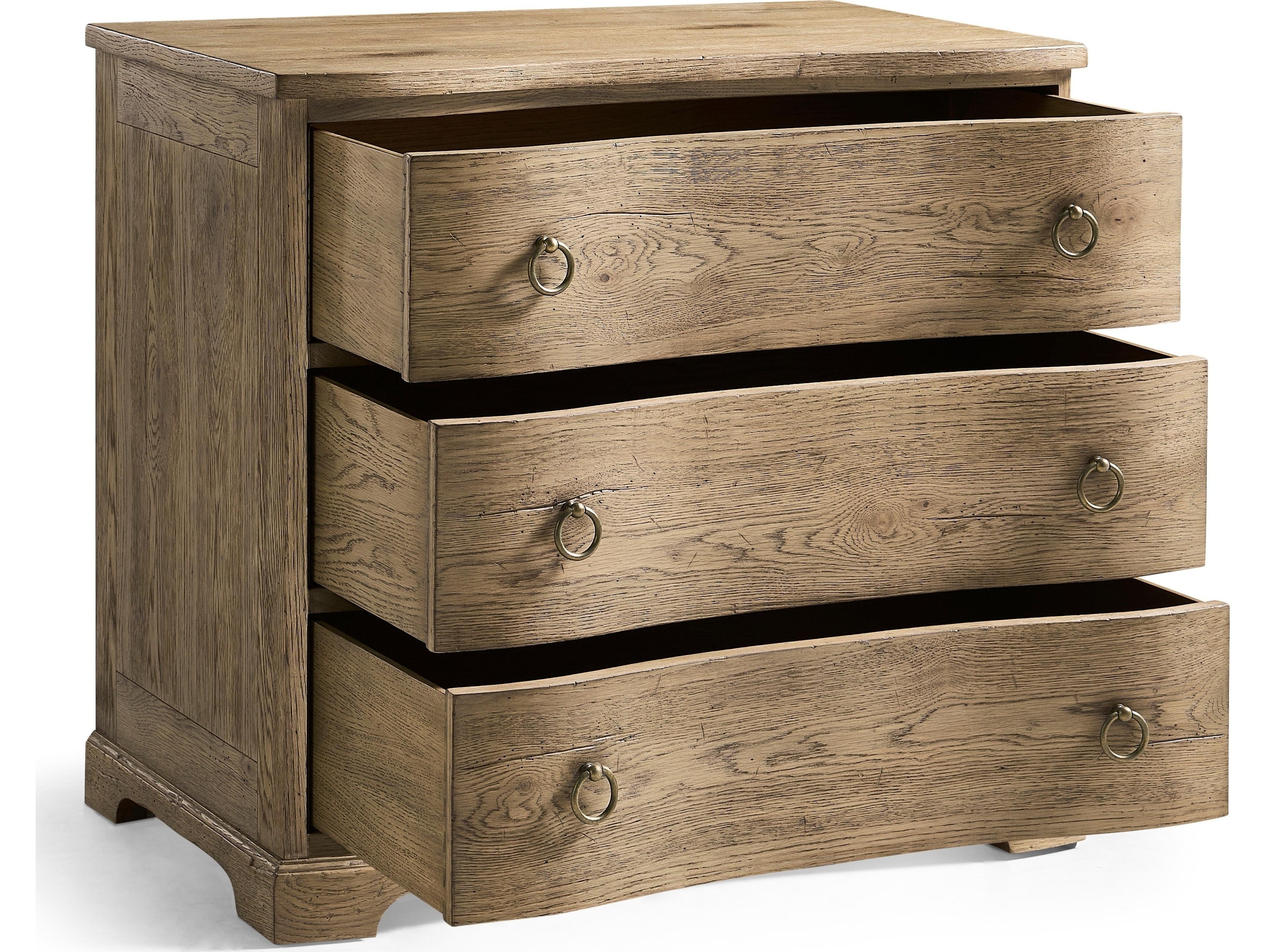 Jonathan Charles Echo Canyon 3-Drawers Oak Wood Nightstand