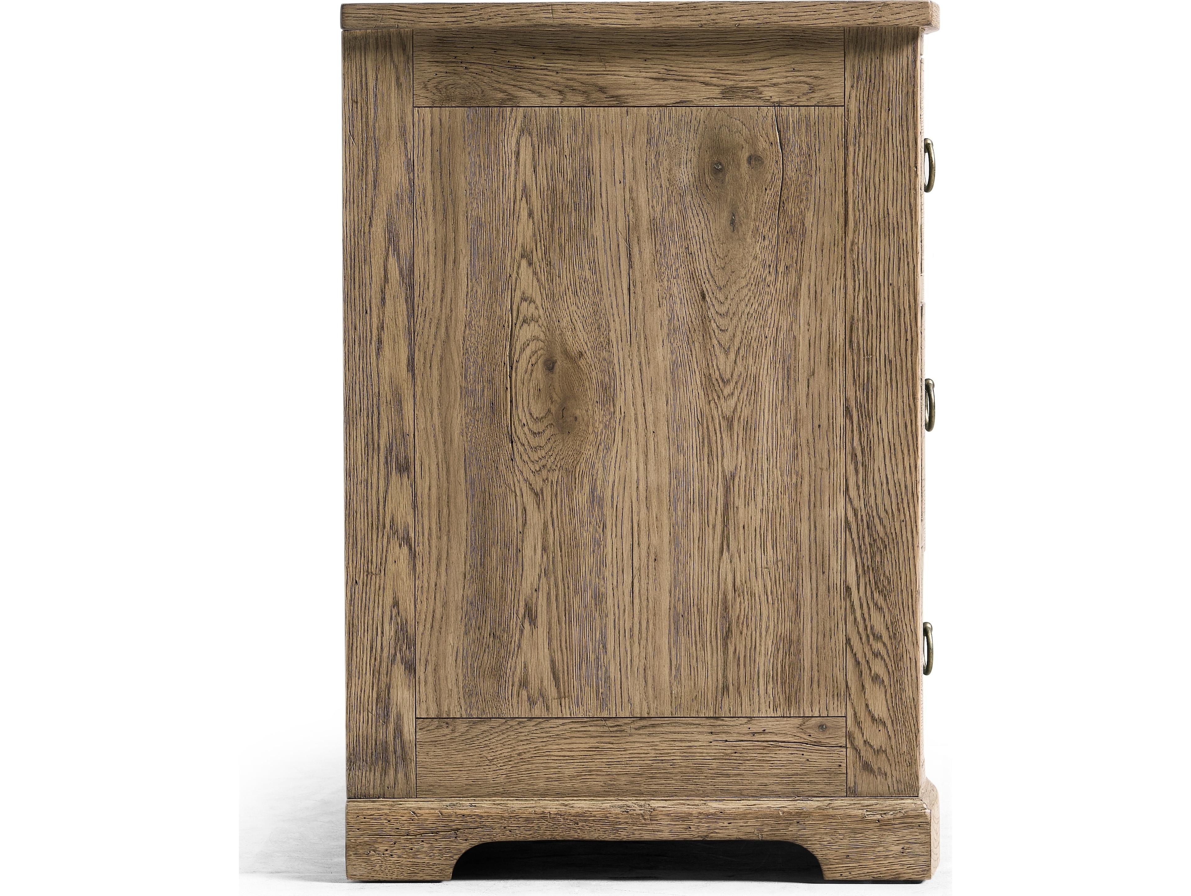 Jonathan Charles Echo Canyon 3-Drawers Oak Wood Nightstand
