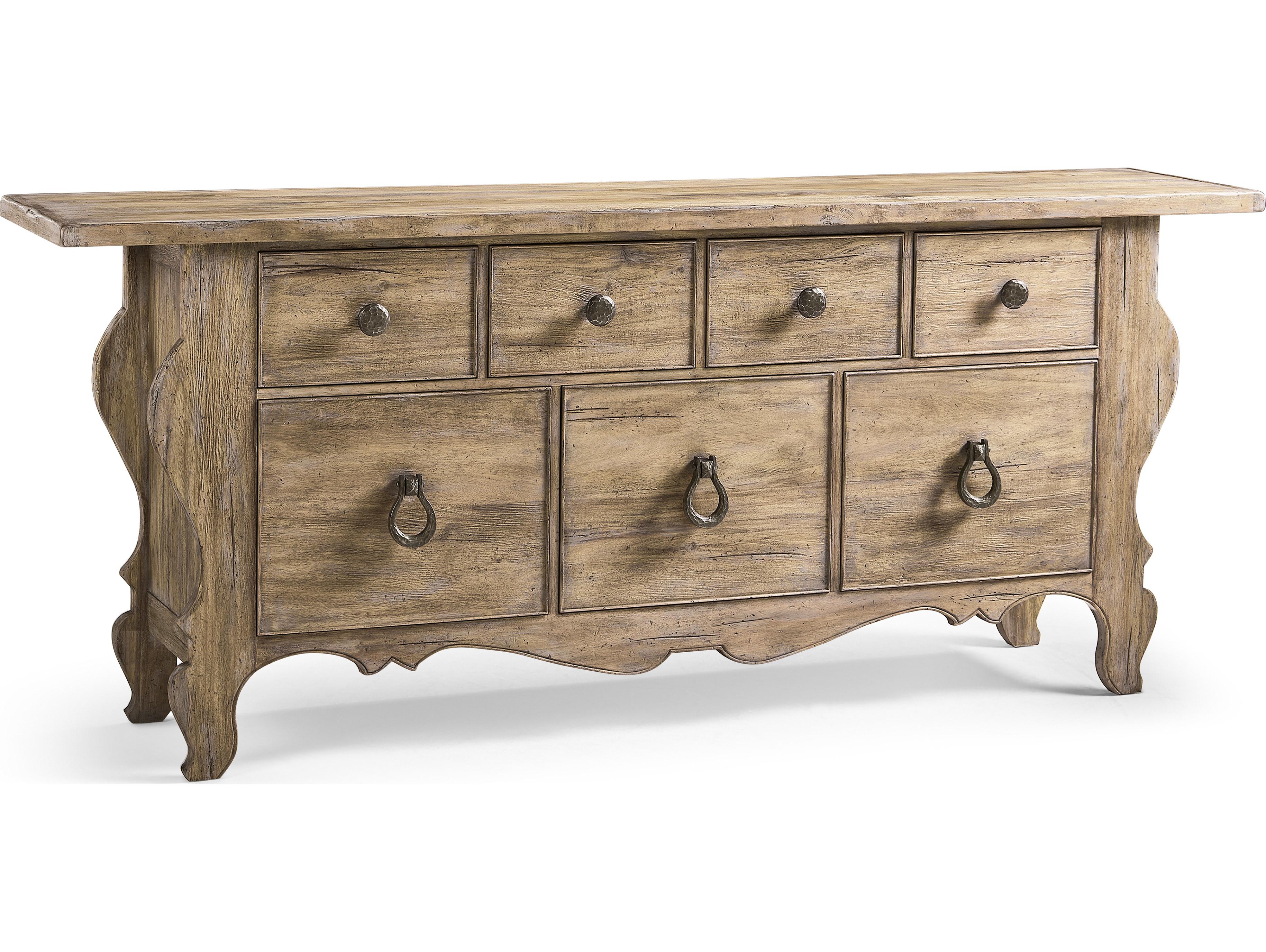 Jonathan Charles Caldera 7-Drawers Brown Acacia Wood Dresser