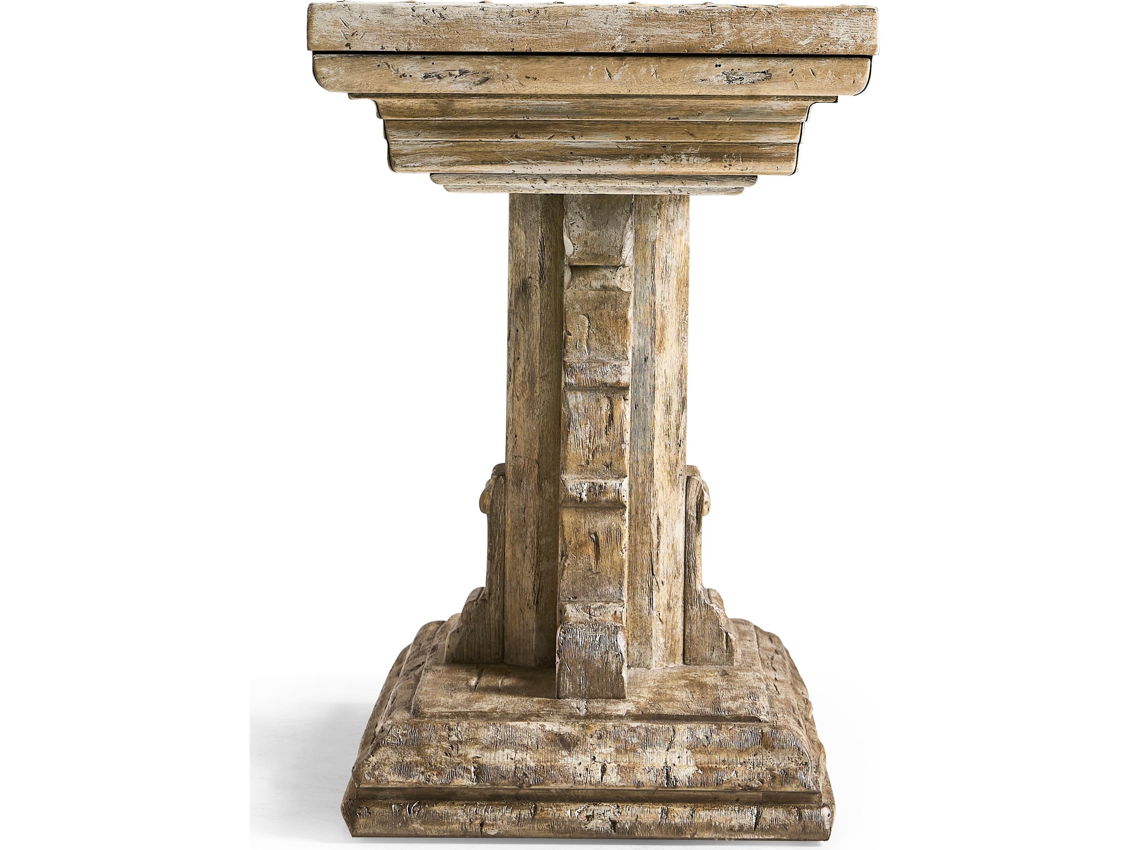 Jonathan Charles Caldera Rectangular Wood Light Spain Painted Walnut End Table