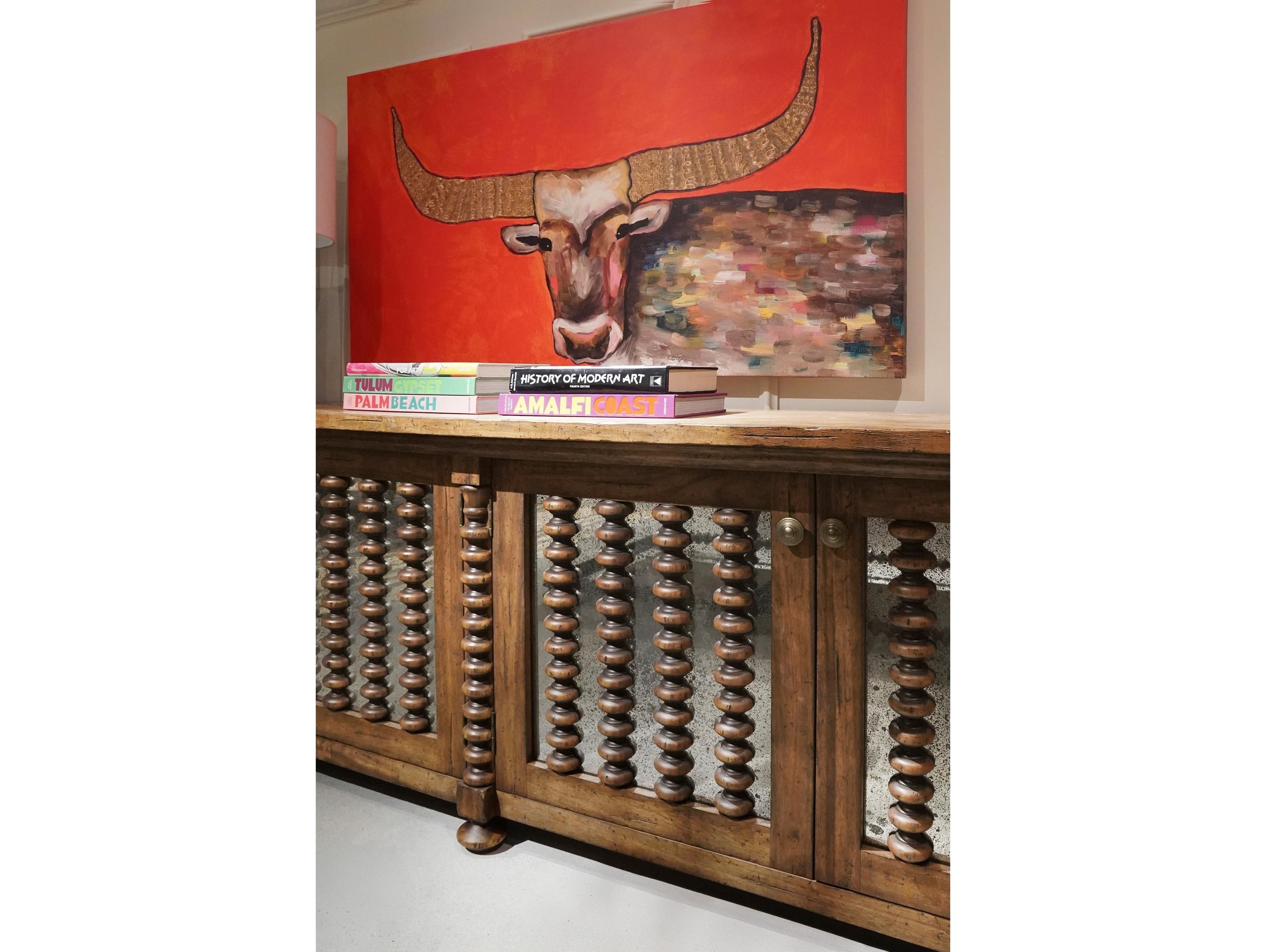 Jonathan Charles Tamarisk 102" Spain Walnut Media Console