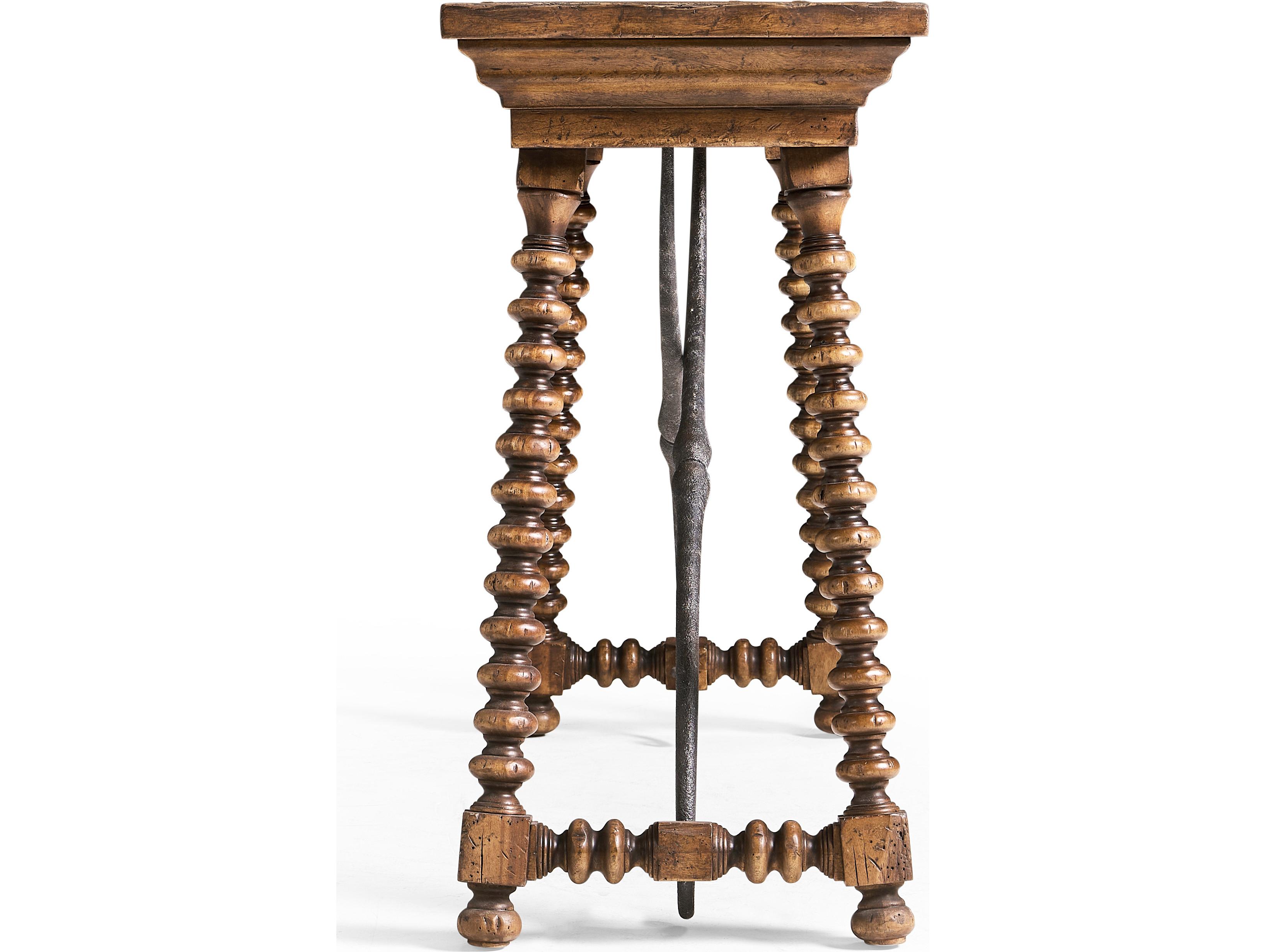 Jonathan Charles Tamarisk Rectangular Wood Spain Walnut Console Table