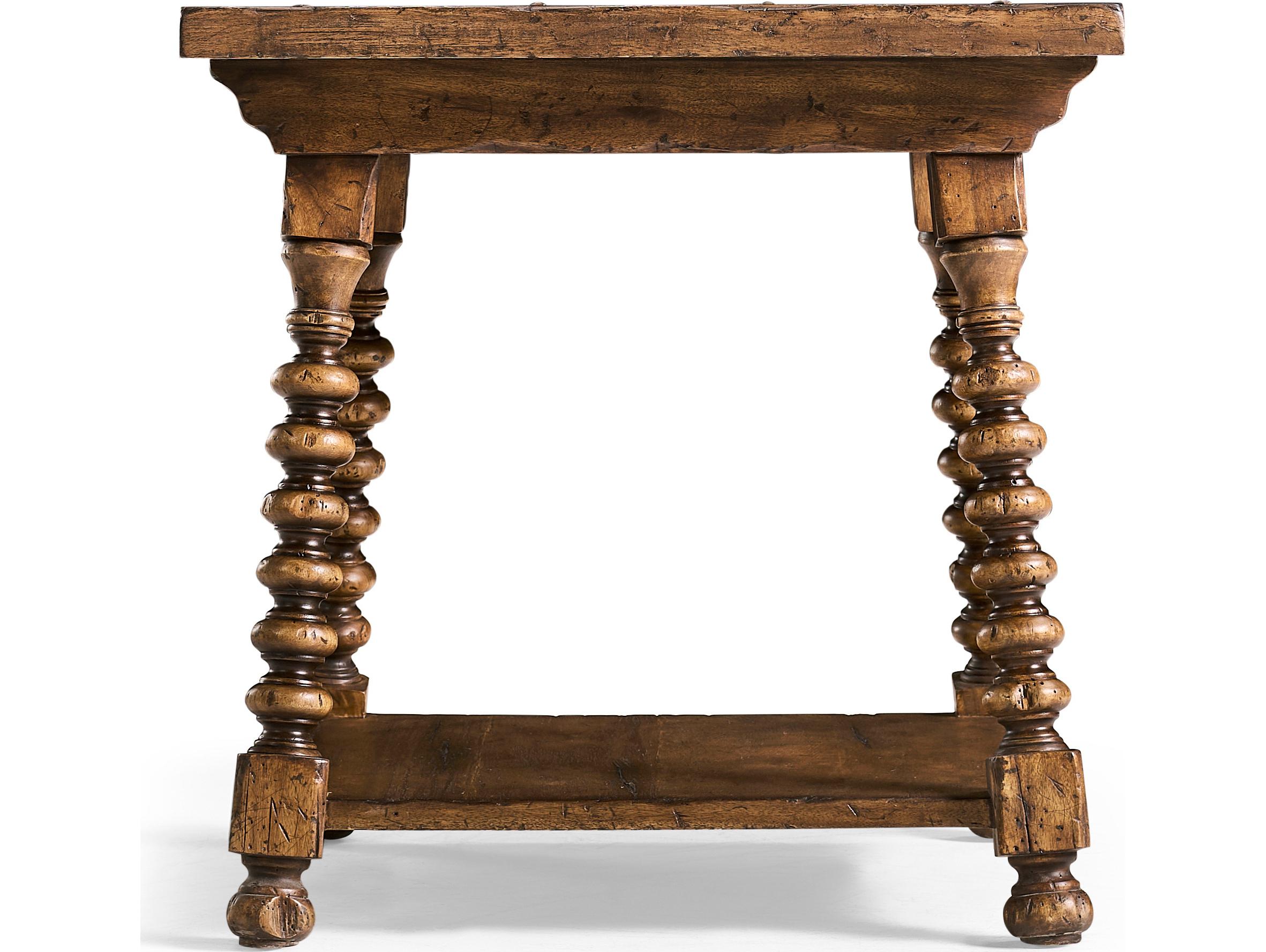 Jonathan Charles Tamarisk Square Wood Spain Walnut End Table