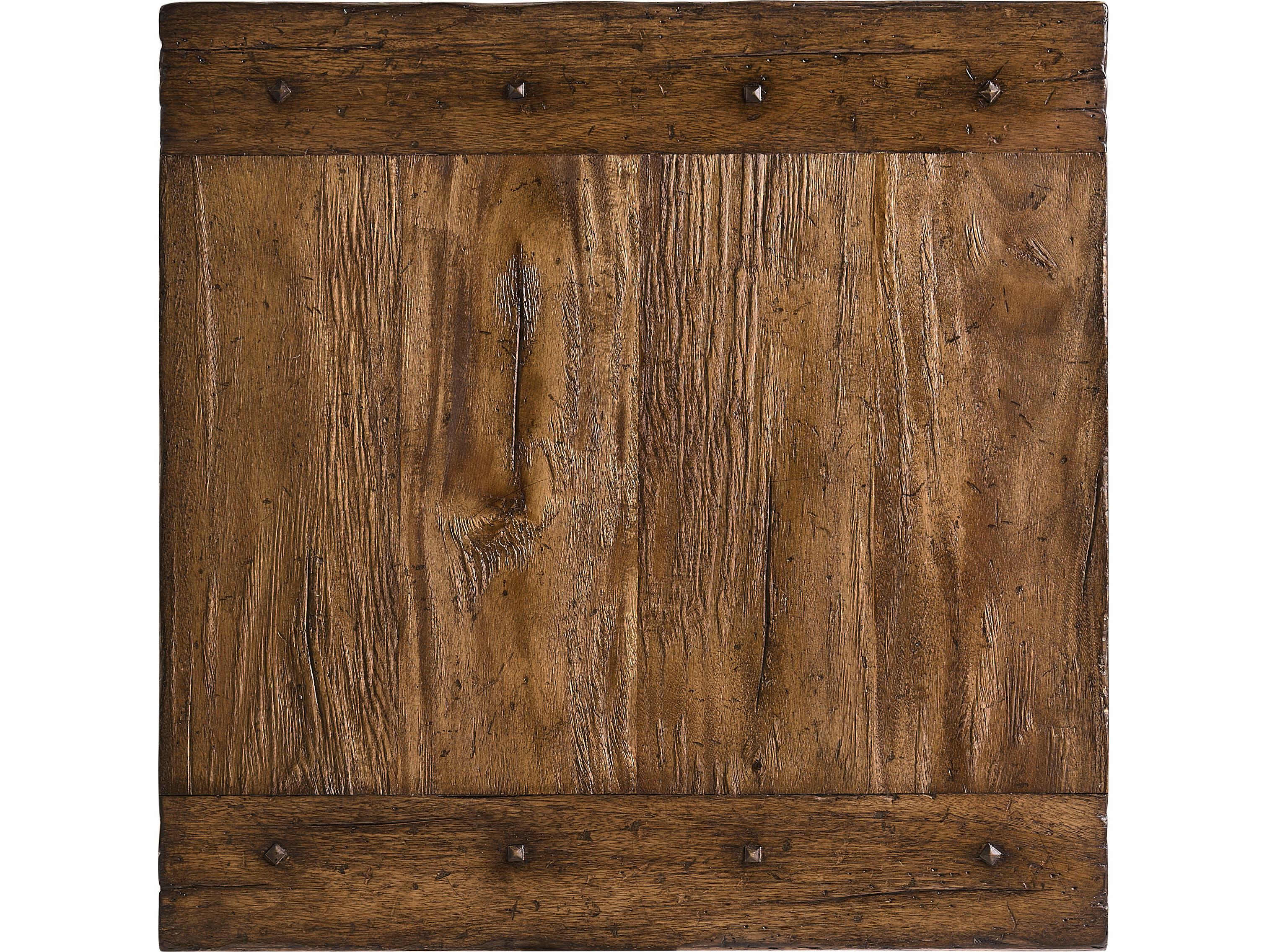 Jonathan Charles Tamarisk Square Wood Spain Walnut End Table