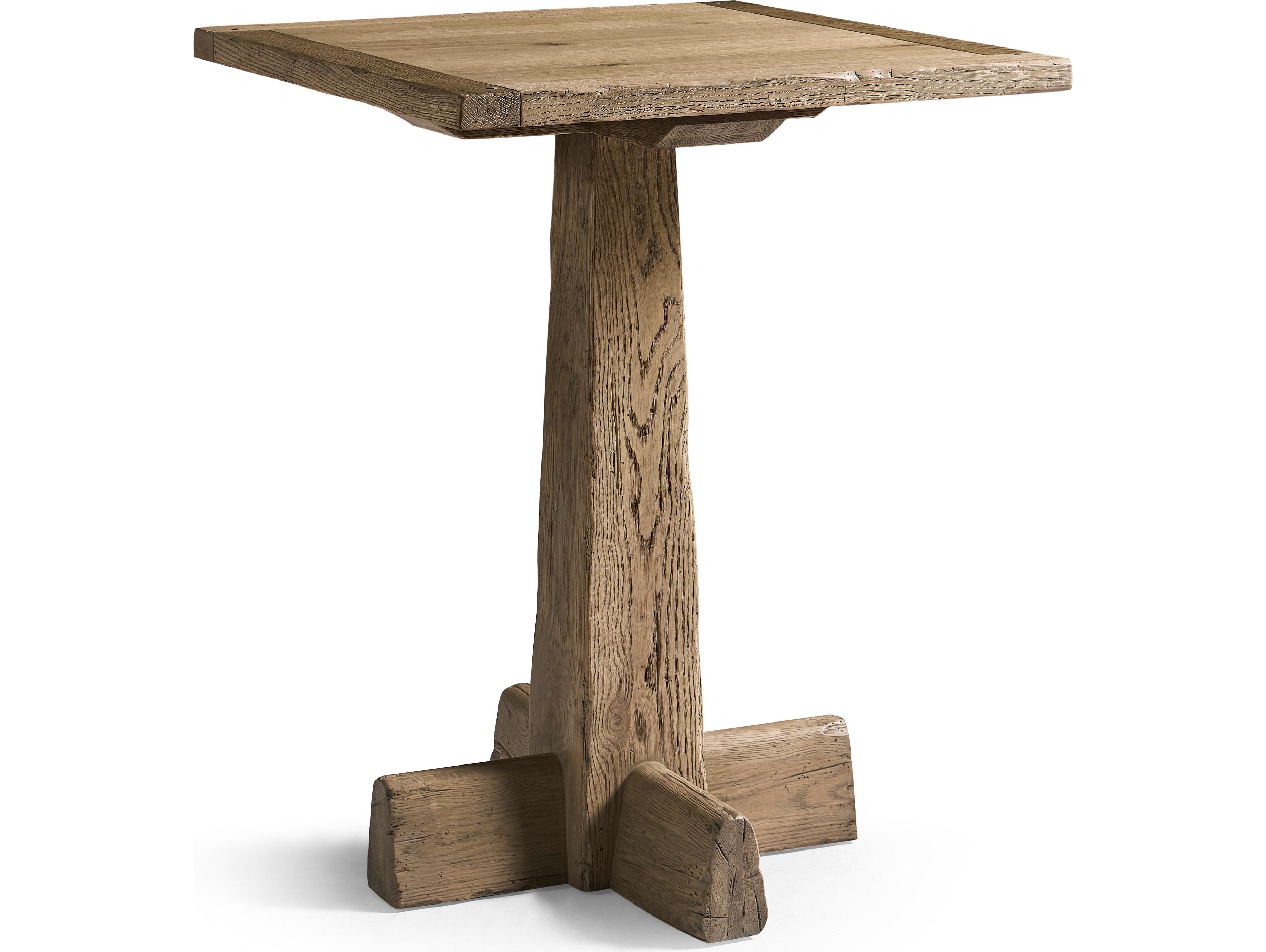 Jonathan Charles Echo Canyon Faded Oak Square Wood Bar Table