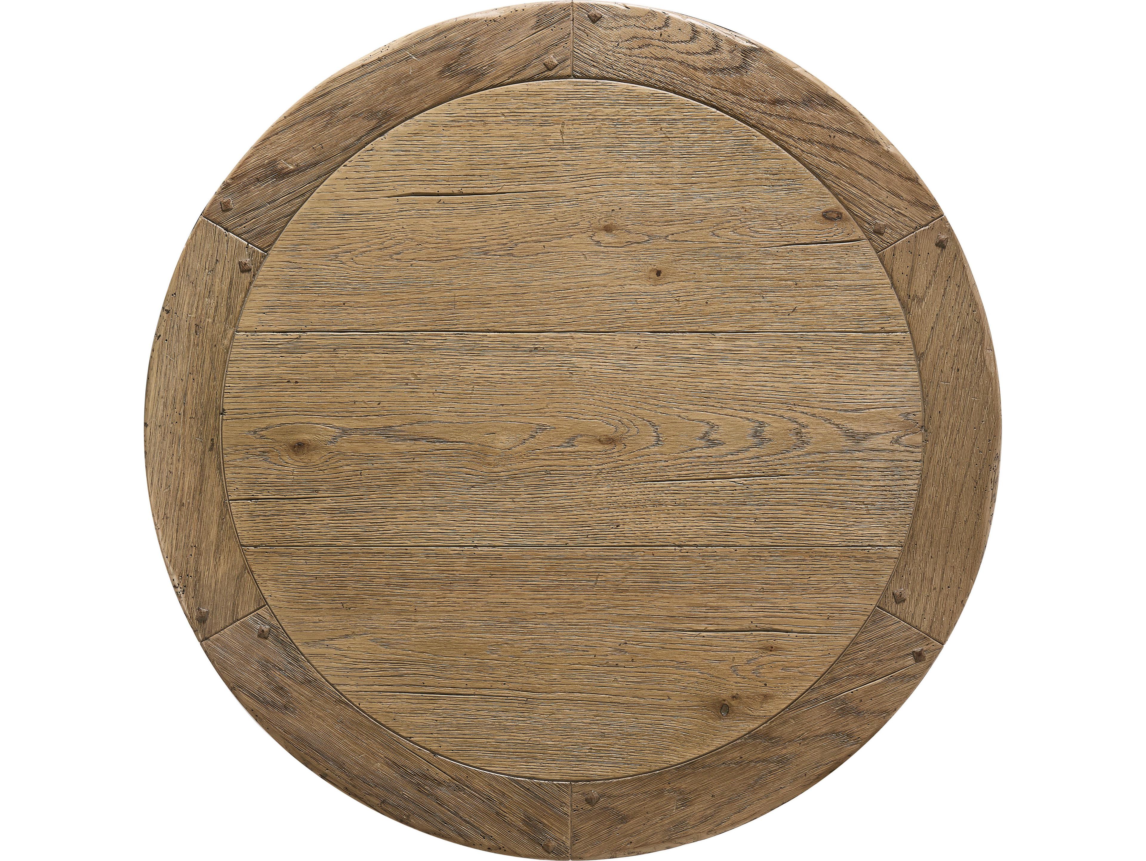 Jonathan Charles Echo Canyon Faded Oak Round Wood Bar Table