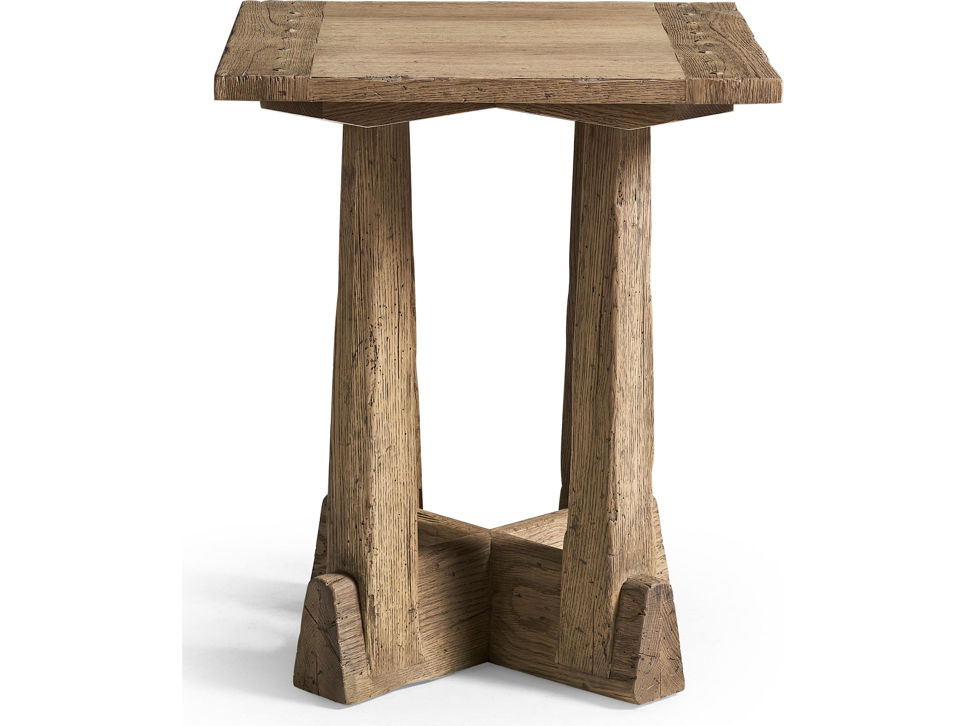 Jonathan Charles Echo Canyon Square Wood Faded Oak End Table