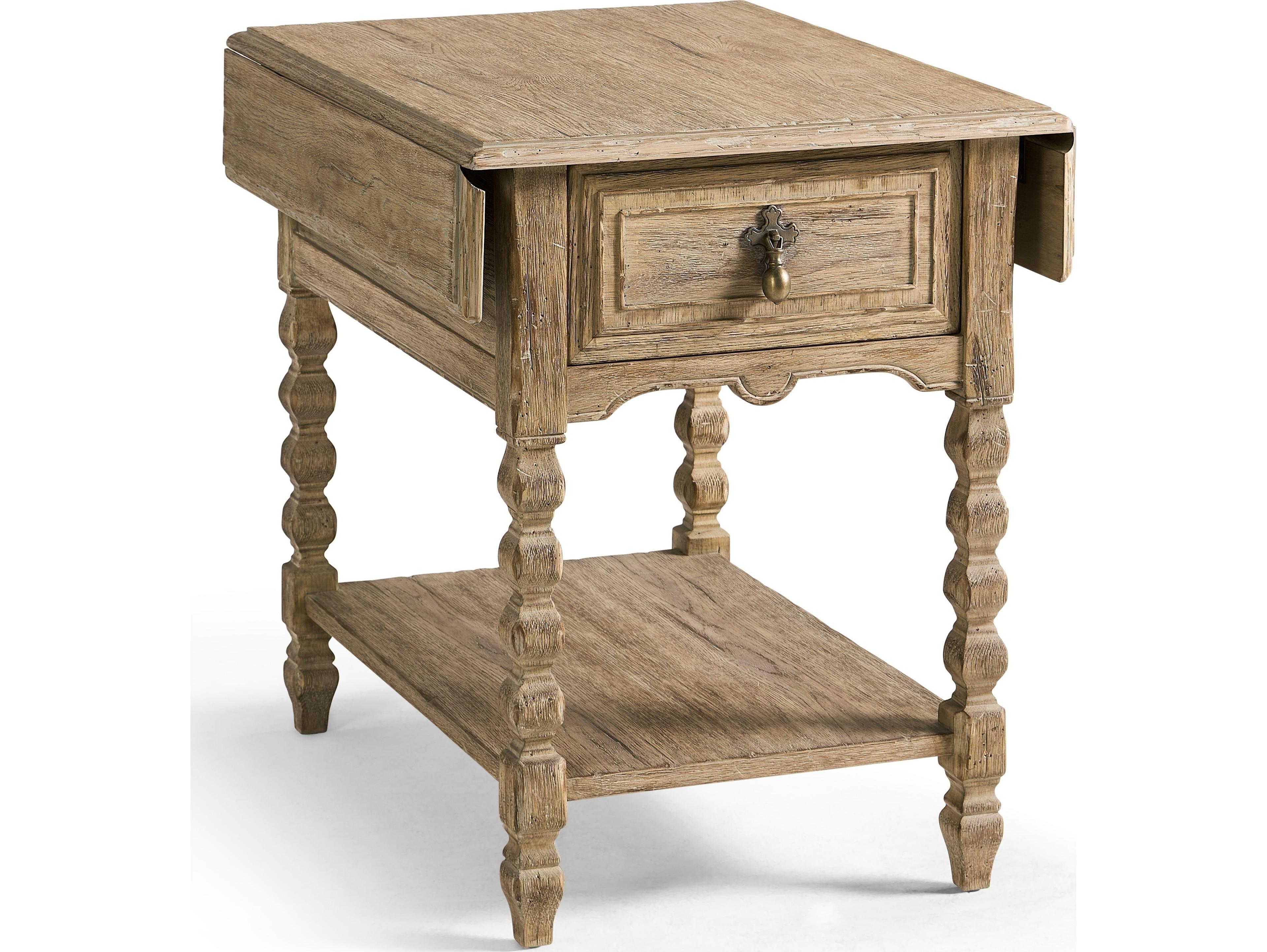 Jonathan Charles Sagehill Rectangular Wood Timberon Grey Oak End Table