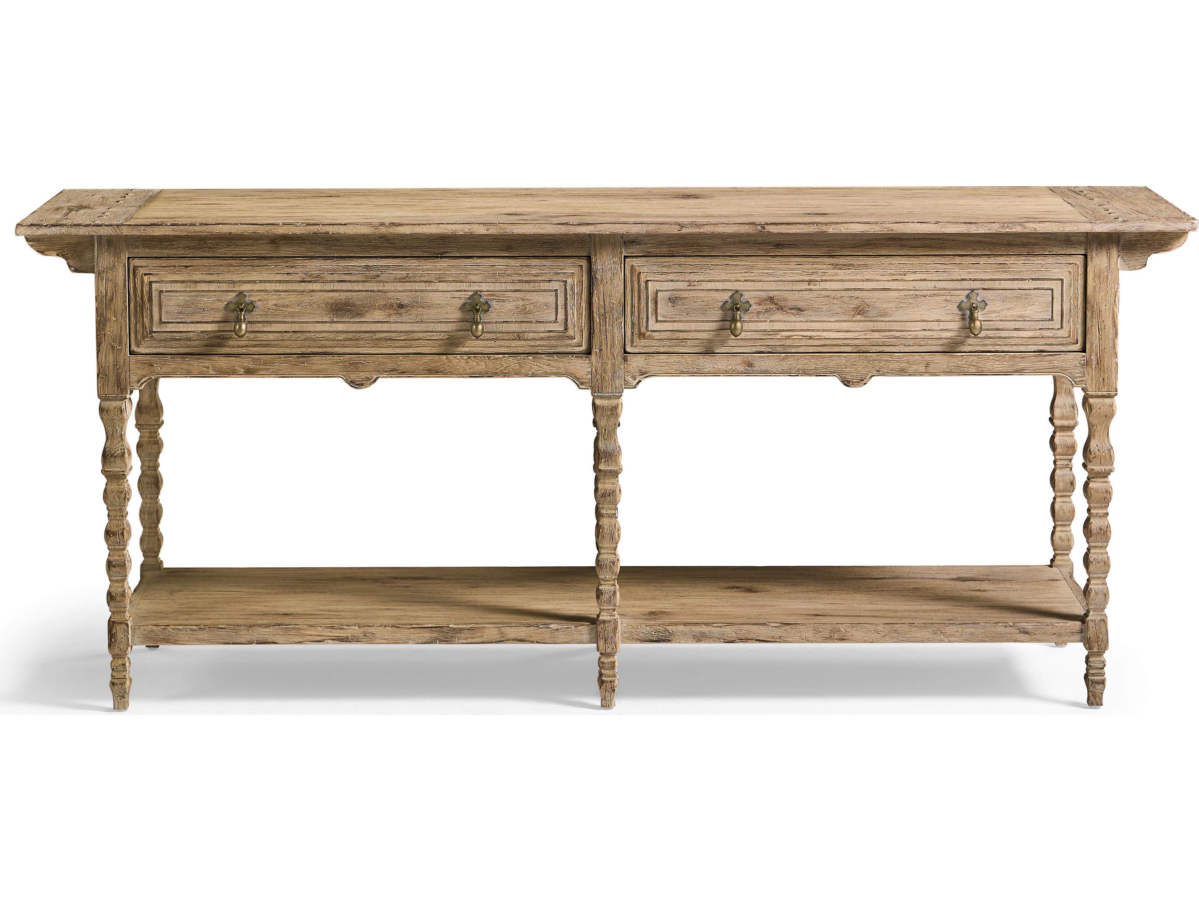 Jonathan Charles Sagehill Rectangular Wood Timberon Grey Oak Console Table