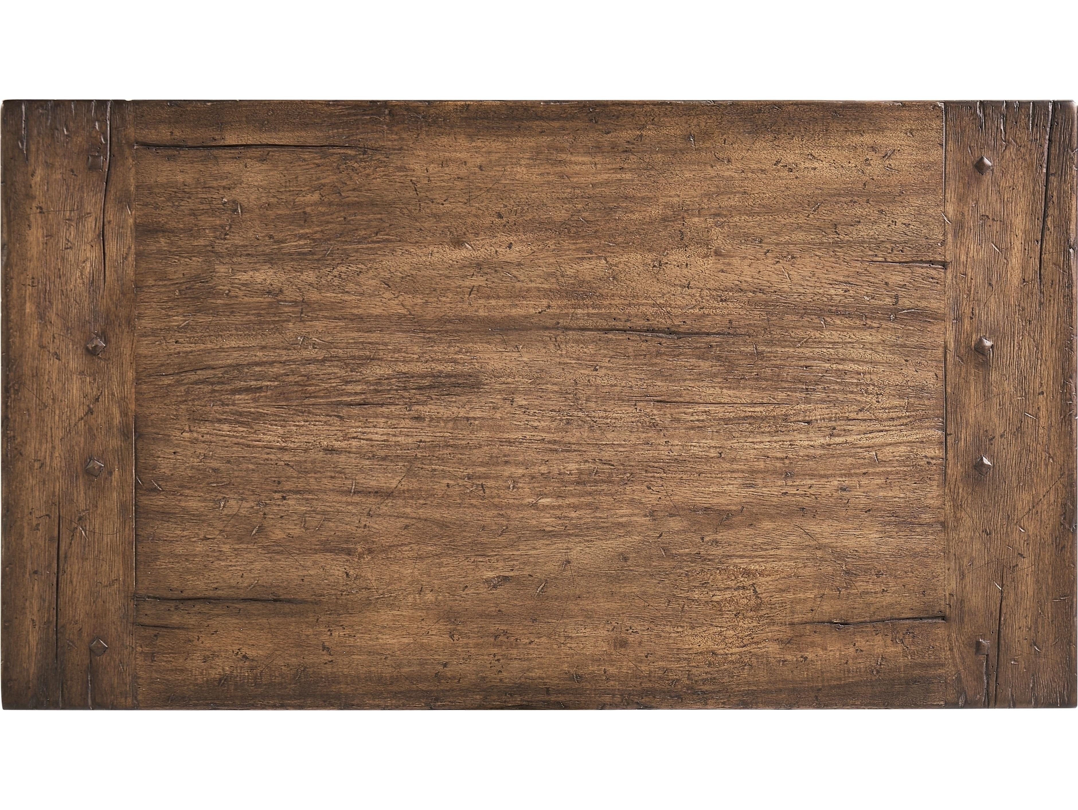 Jonathan Charles Tamarisk 1-Drawer Brown Acacia Wood Nightstand