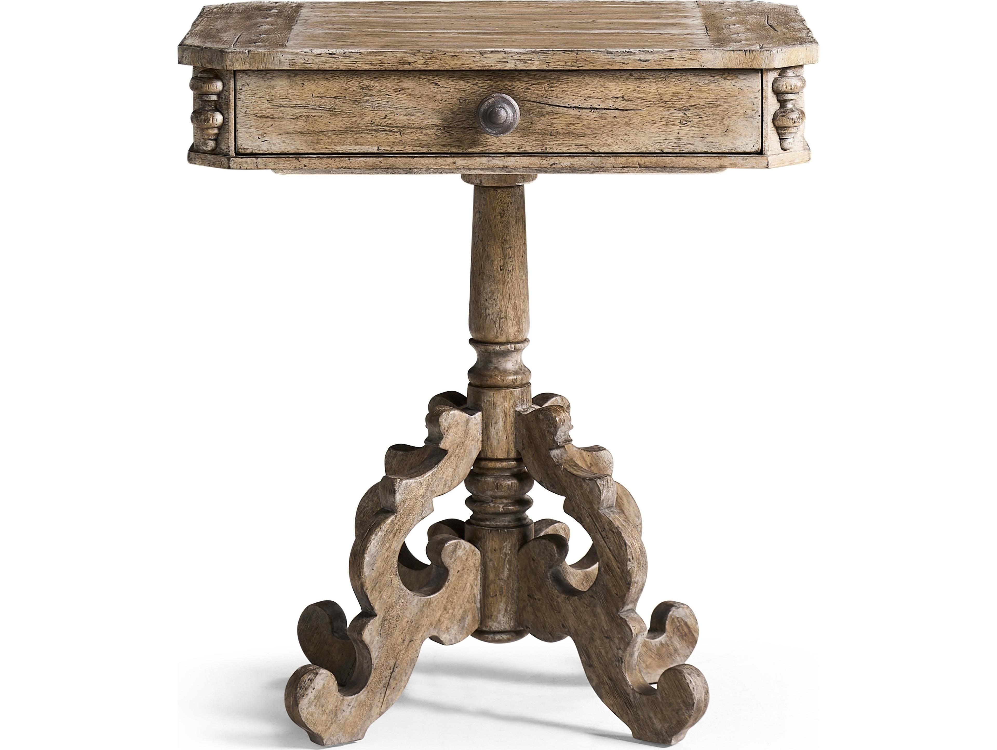 Jonathan Charles Caldera Rectangular Wood Light Spain Painted Walnut End Table