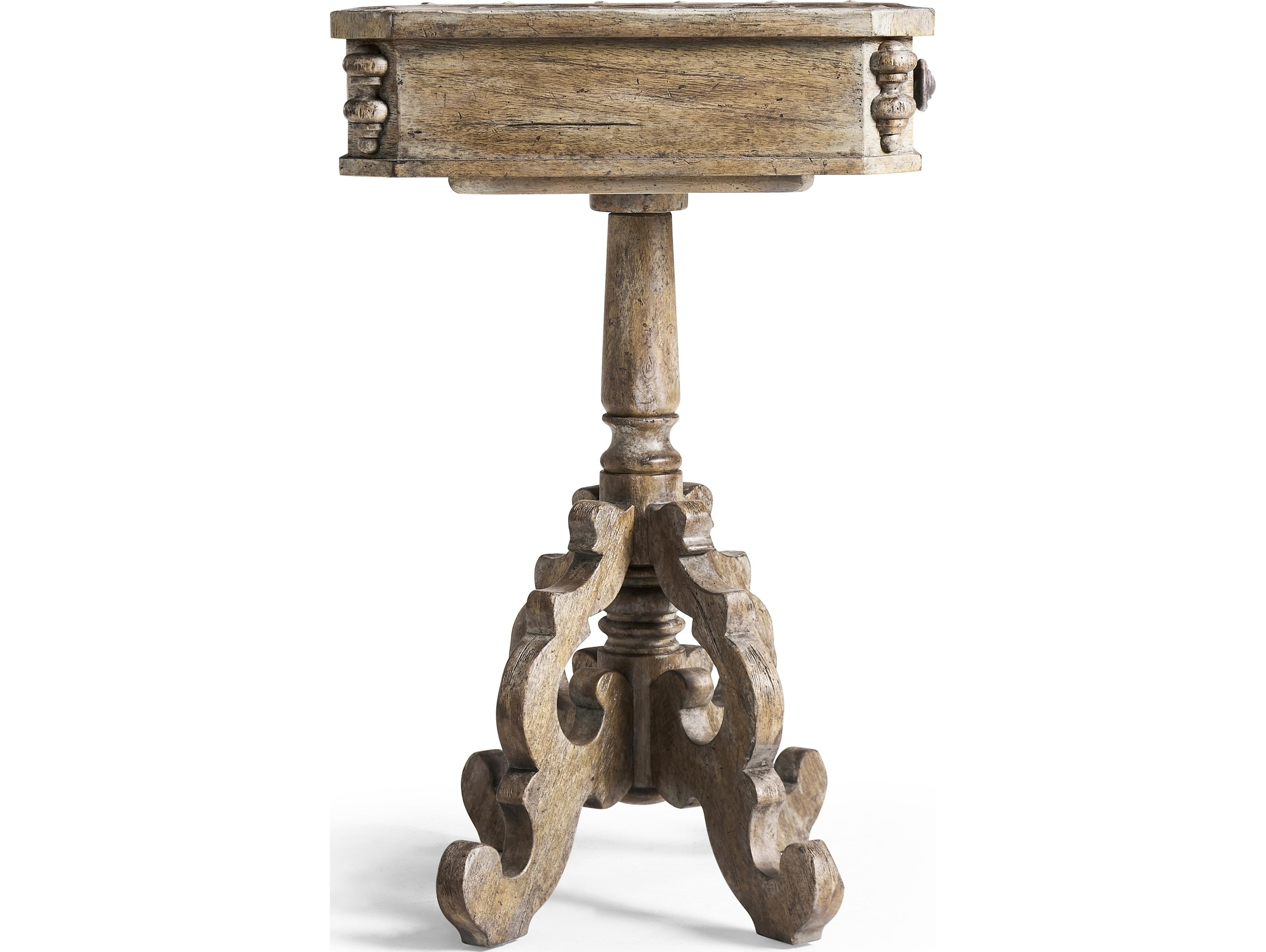 Jonathan Charles Caldera Rectangular Wood Light Spain Painted Walnut End Table