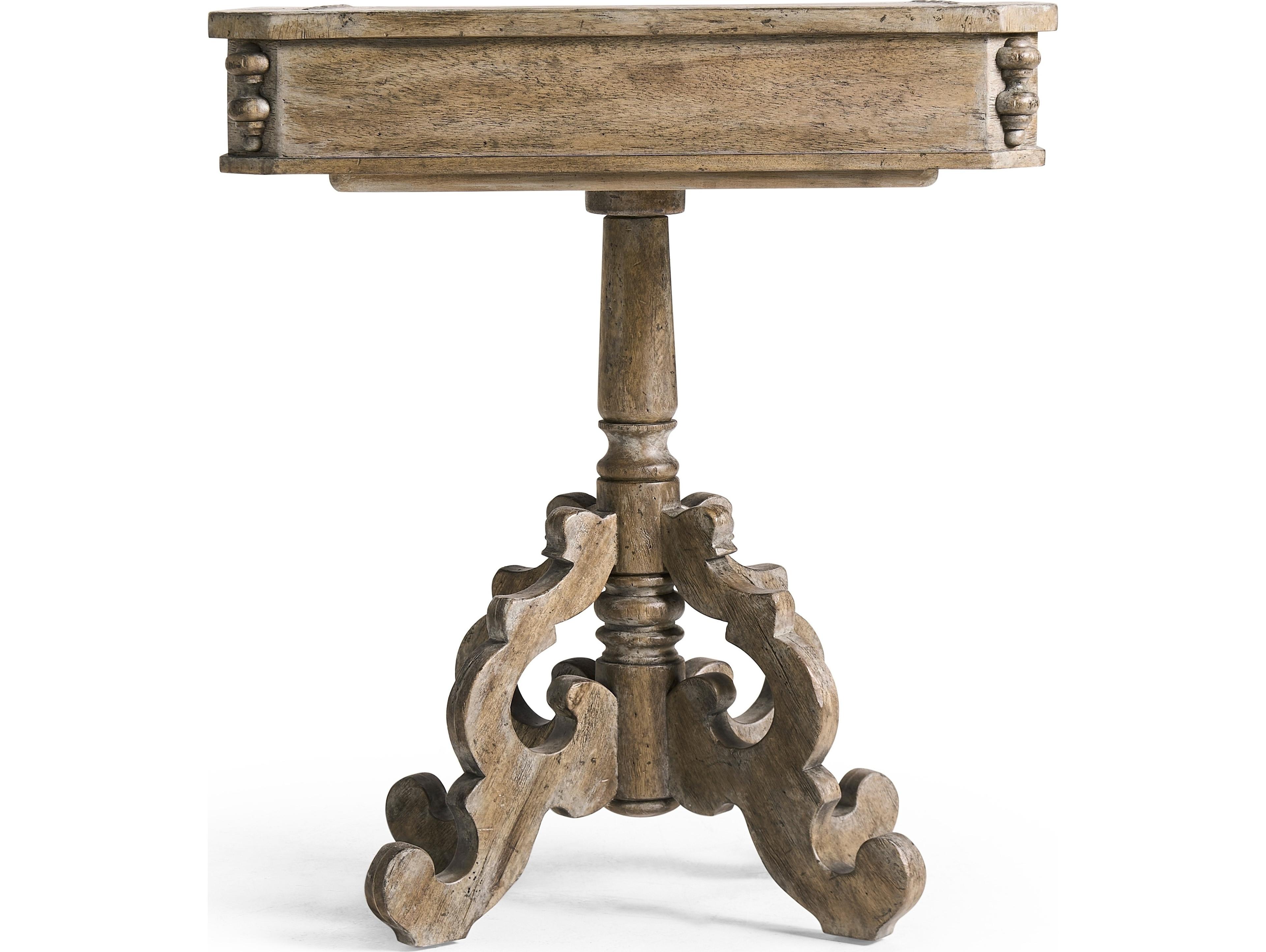 Jonathan Charles Caldera Rectangular Wood Light Spain Painted Walnut End Table