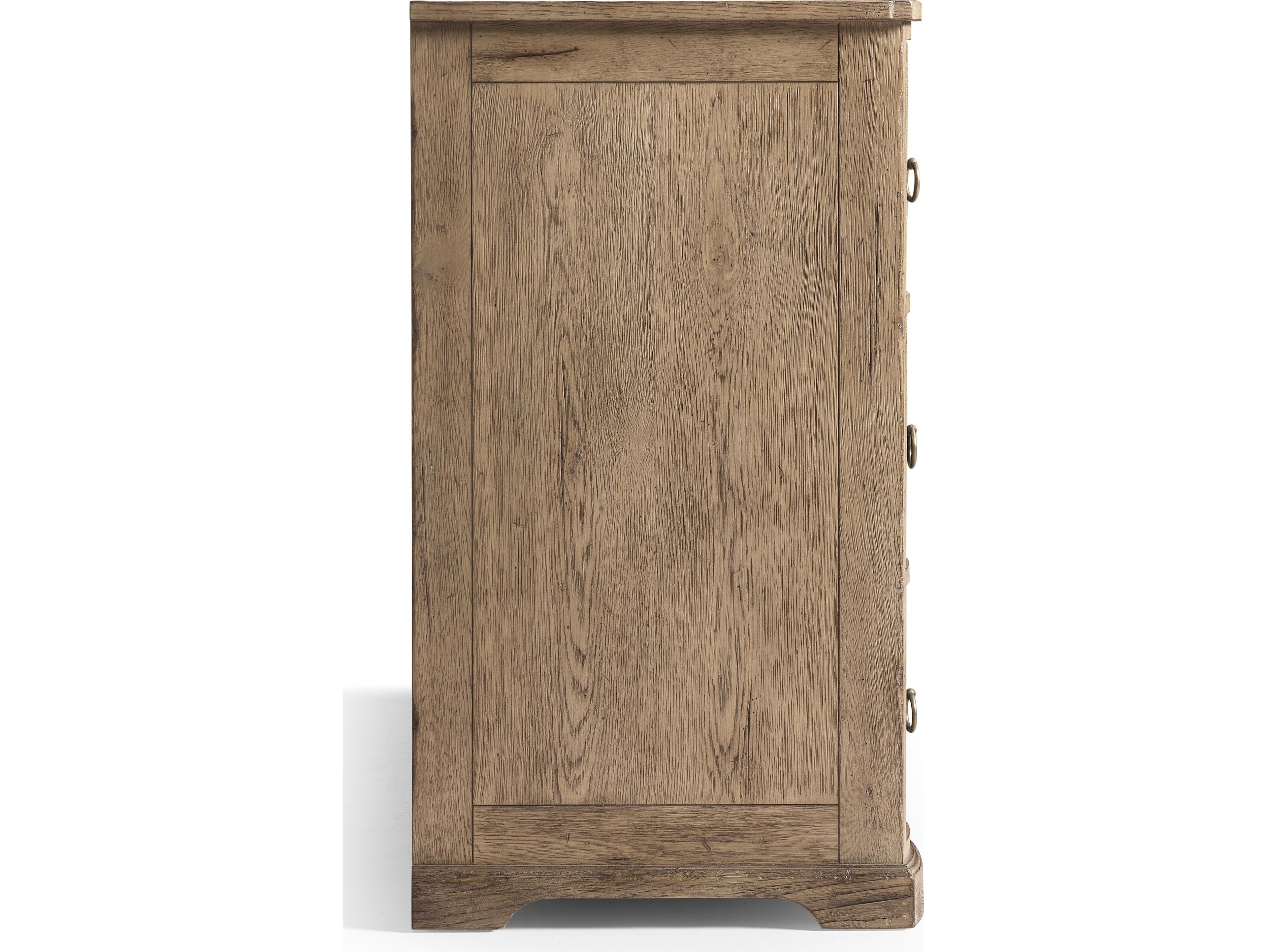 Jonathan Charles Echo Canyon 6-Drawers Brown Oak Wood Double Dresser