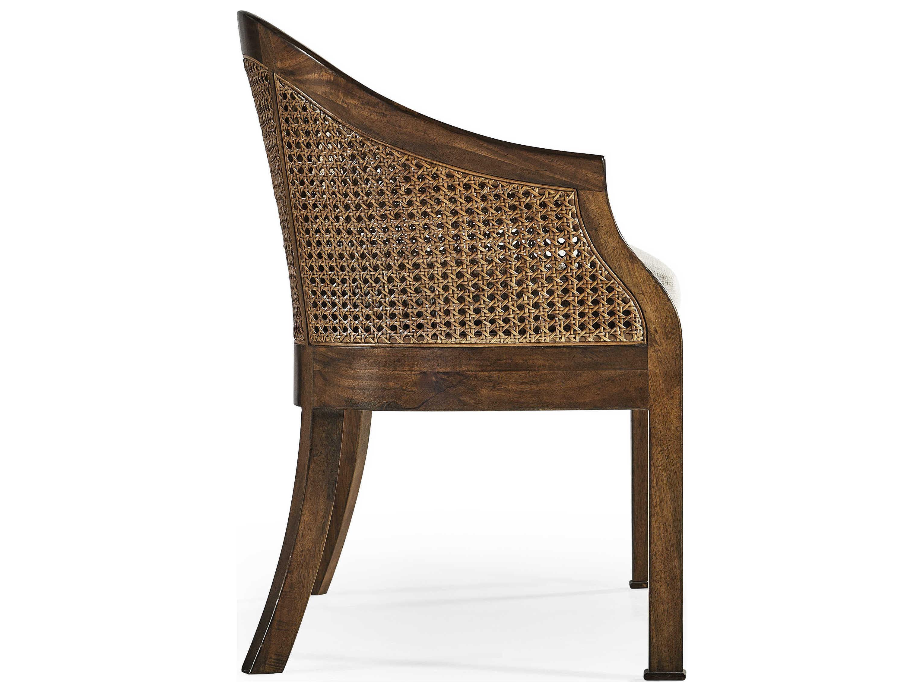 Jonathan Charles Jc Casual Accents Walnut Salon Settee