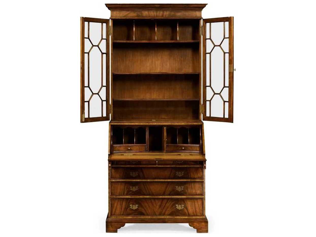 Jonathan Charles Jc Traditional Antique Mahogany Brown Acacia Wood Secretary Desk