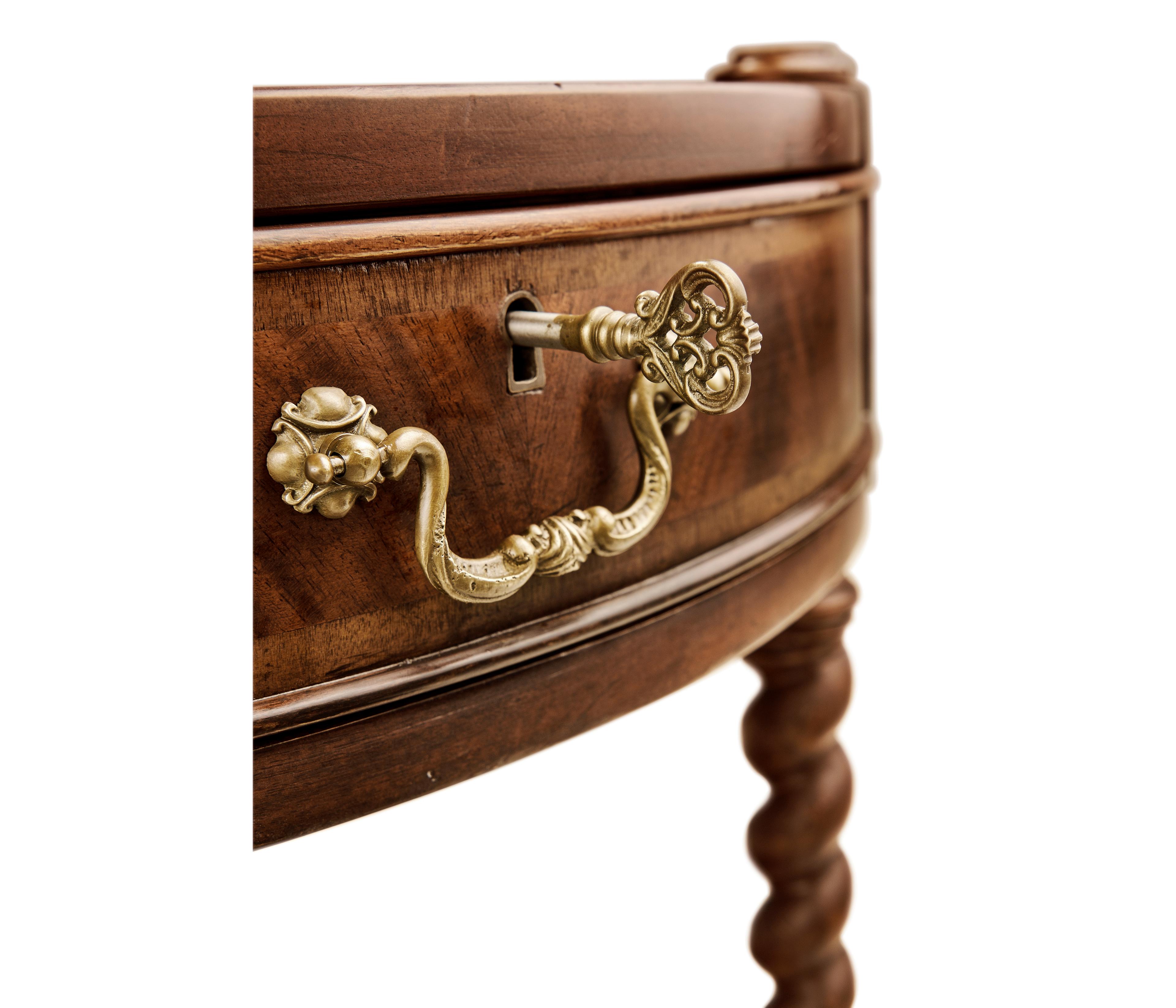 Jonathan Charles Jc Traditional Round Wood Antique Mahogany End Table